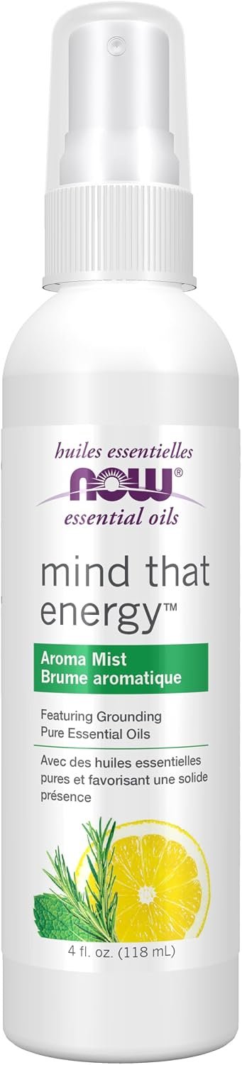 Now Essential Oils, Mind that Energy™ Grounding Aroma Mist, 4 fl. oz.