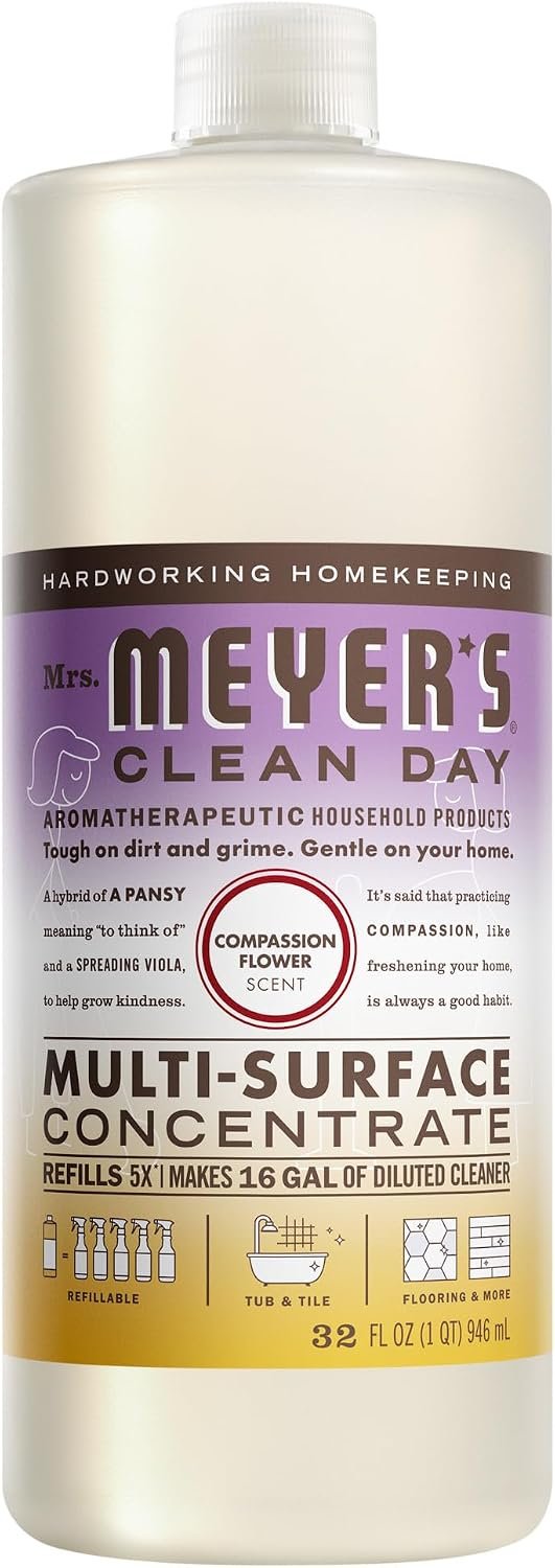 MRS. MEYER’S CLEAN DAY Multi-Surface Concentrate, Compassion Flower, 32 oz