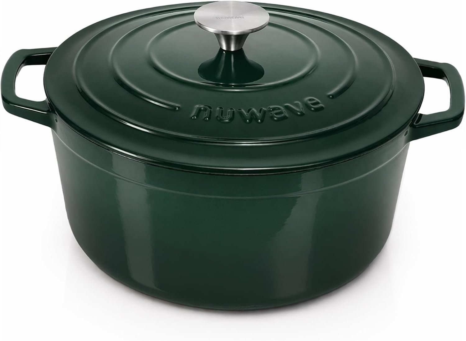 Nuwave 6QT Cast Iron Dutch Oven Pot with Lid, Heavy Duty 7-Layer Enamel