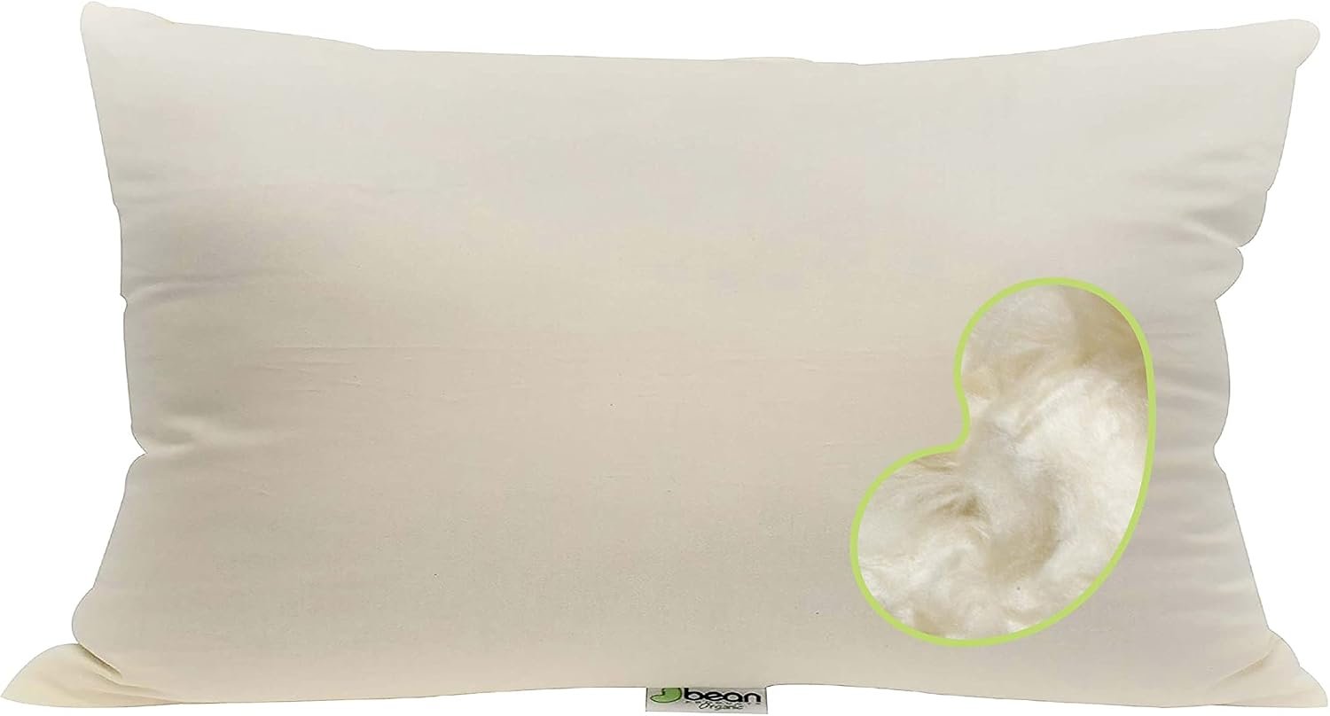 Bean Products Organic Kapok Fiber Pillow – Euro Size – 12″ x 16″