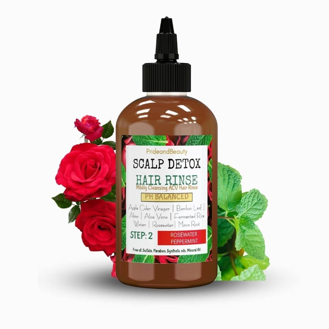 Apple Cider Vinegar Hair Rinse – Natural Hair Cleanser for Product Build Up – Shampoo Alternative, Scalp Cleanser & Post Workout Rinse – Removes Buildup & Sweat