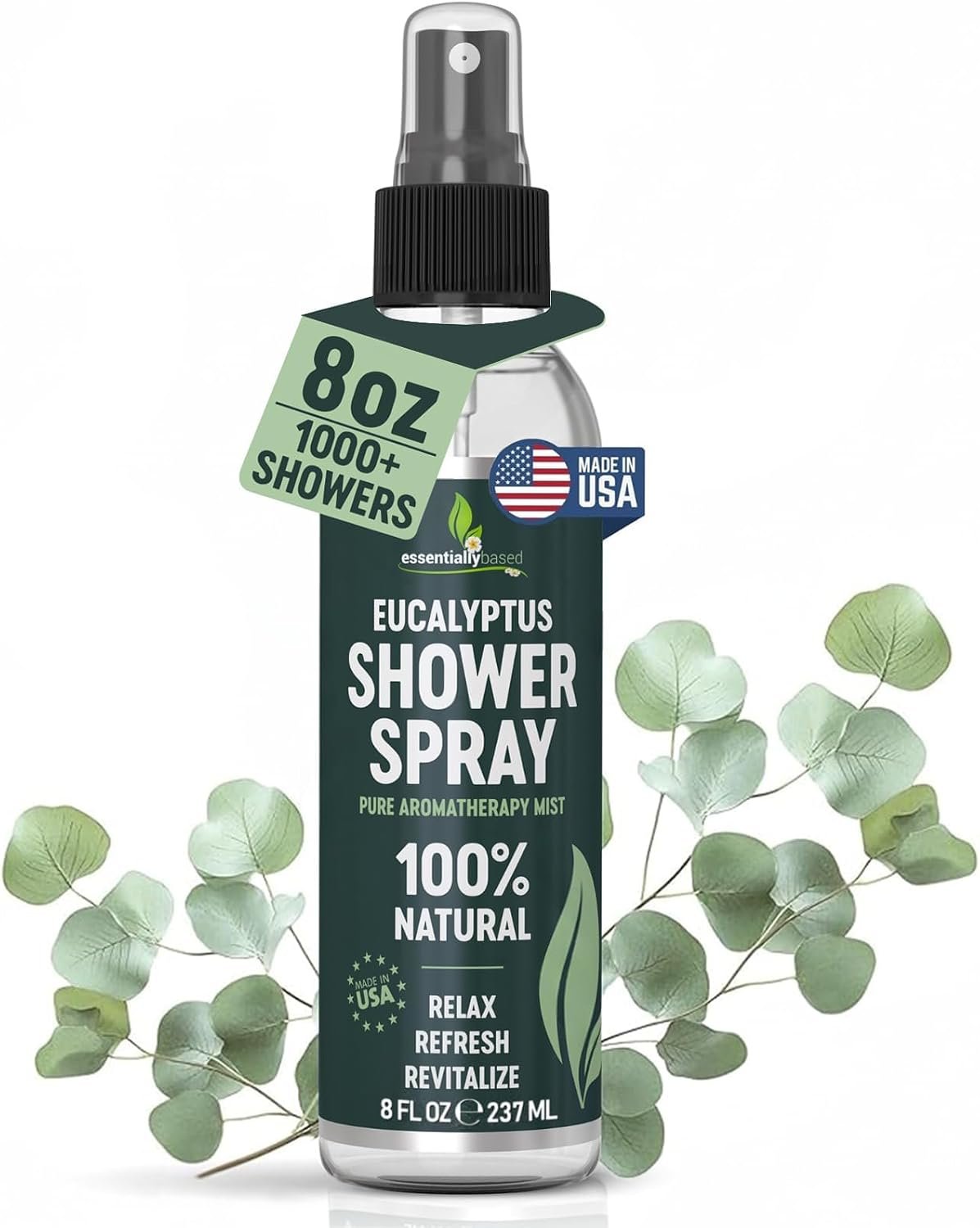 Pure Eucalyptus Shower Spray – Eucalyptus Spray for Shower, Sauna and Spa