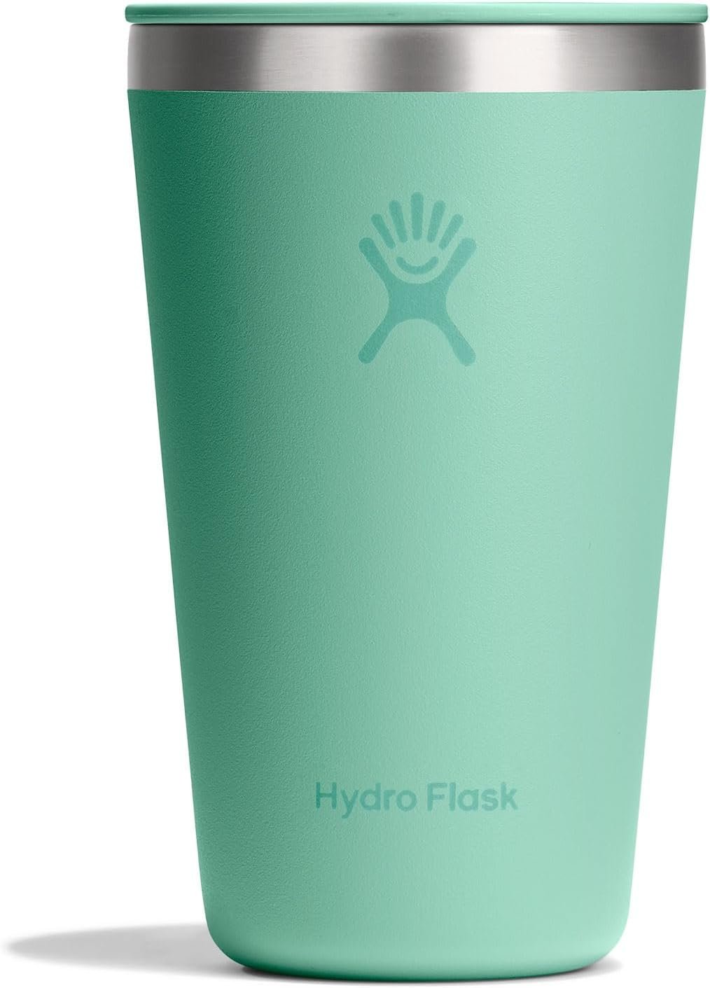 Hydro Flask All Around Tumbler Press-In Lid, Insulated Travel Mug, Stainless Steel Coffee Cup 16 Oz Mermaid Green