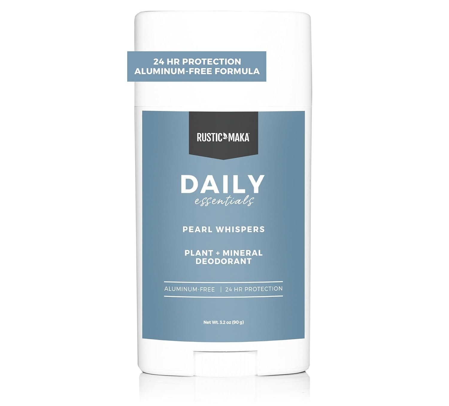 Rustic MAKA Natural Deodorant Pearl Whispers, Magnesium, Aluminum-Free