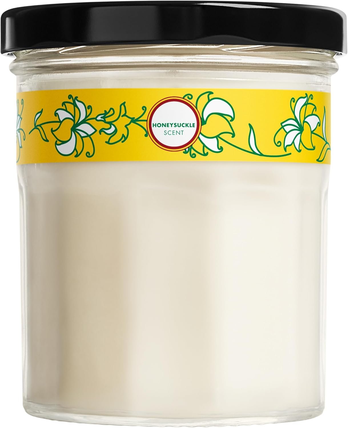MRS. MEYER’S Clean Day Soy Aromatherapy Candle, 25 Hour Burn Time, Made with Soy Wax and Essential Oils, Honeysuckle, 4.9 oz