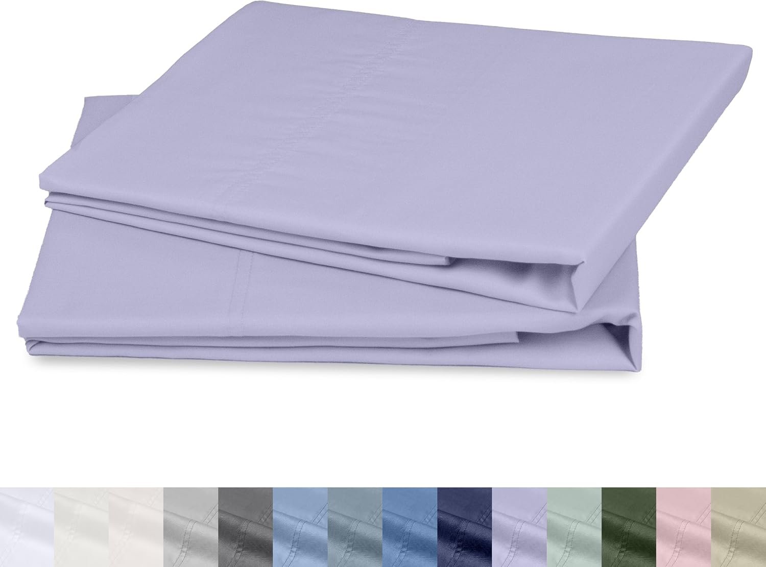 California Design Den 100% Organic Cotton 2-Pack Queen Size Pillow Case
