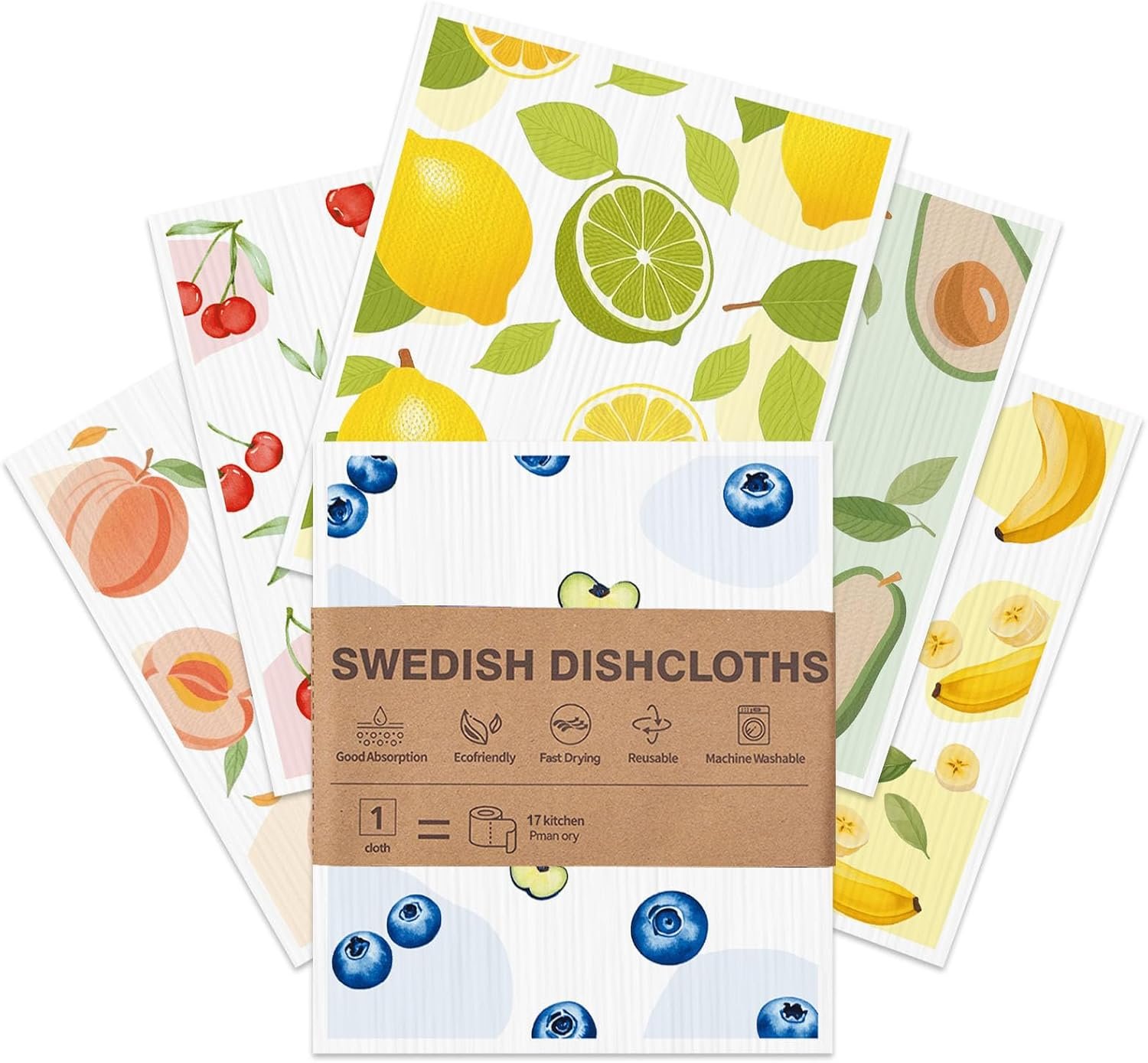 Swedish Dishcloths for Kitchen Swedish Dishcloth 6 Pack Dish Cloths