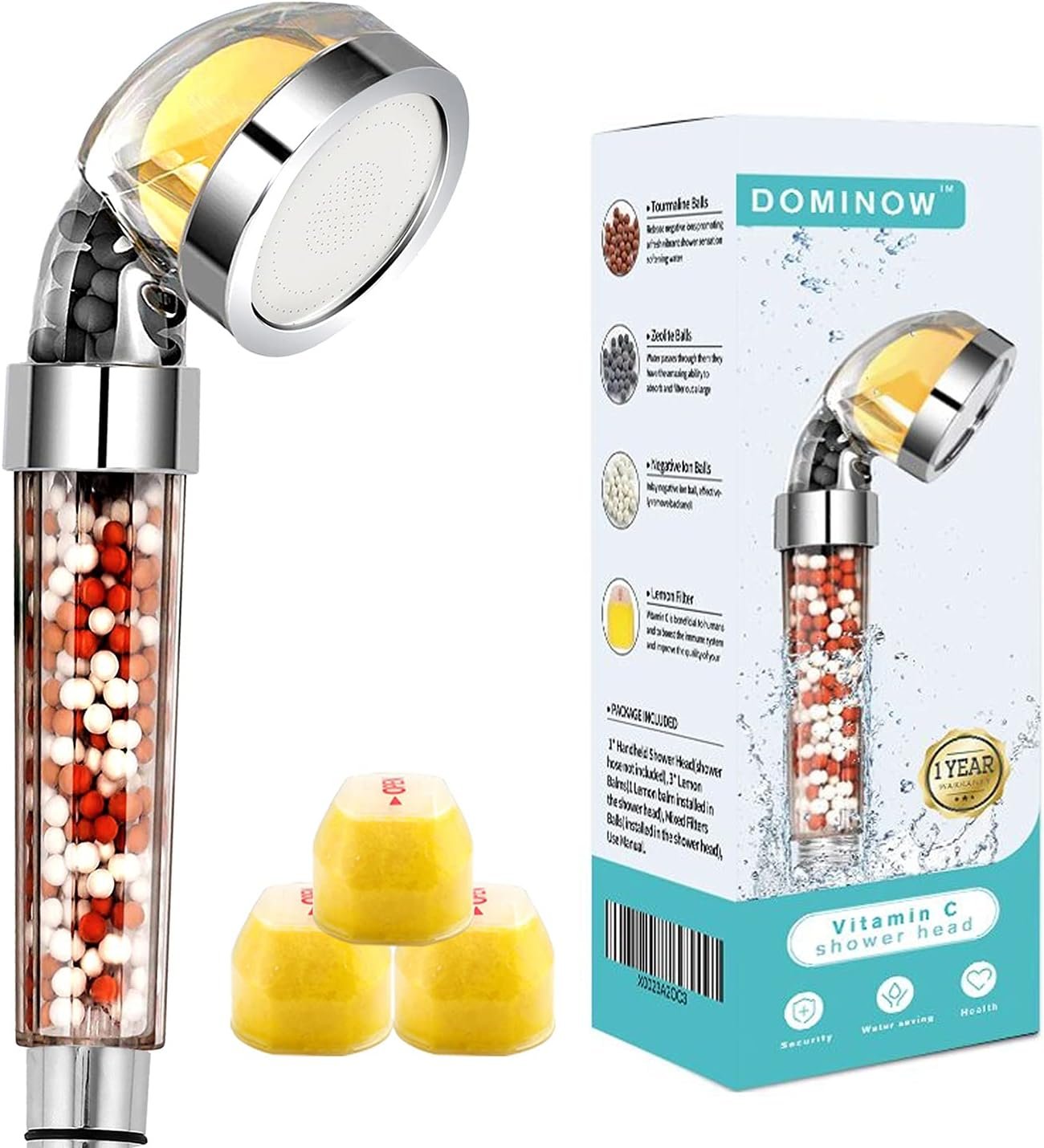 Vitamin C Shower Head with Handheld, High Pressure Shower Head with Filter