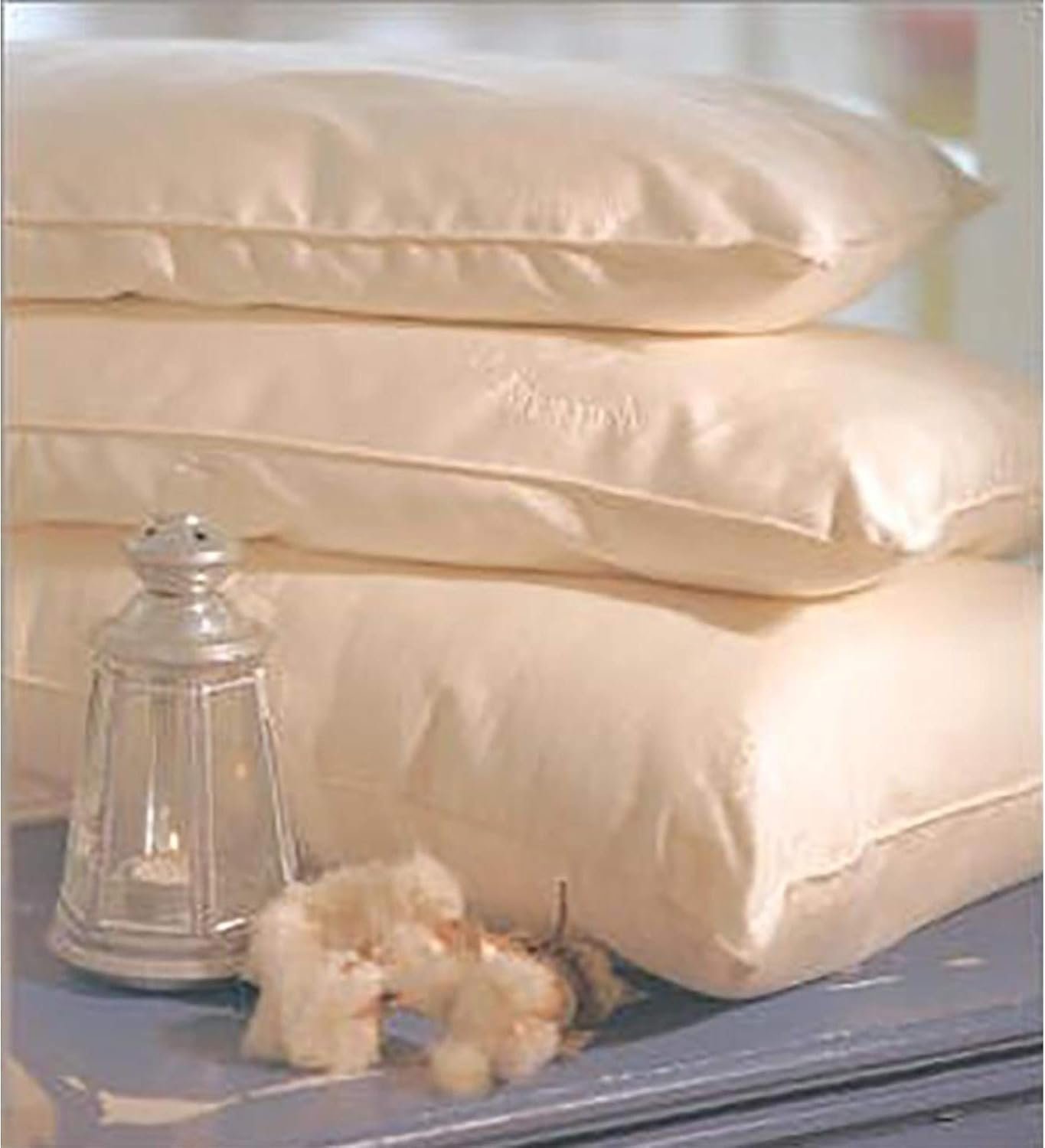 Organic Cotton Natural Kapok Filled Pillows – Throw Pillow Kapok Heavy Fill Zip Closure