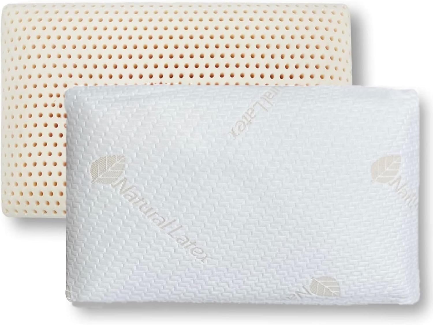 Talalay 100% Natural Premium Latex Pillow – Sleeping Bed Pillow – Luxury Medium Soft Pillow for Side, Back, and Stomach Sleepers -Talalay Latex Helps Relieve Pressure, No Memory Foam Chemicals