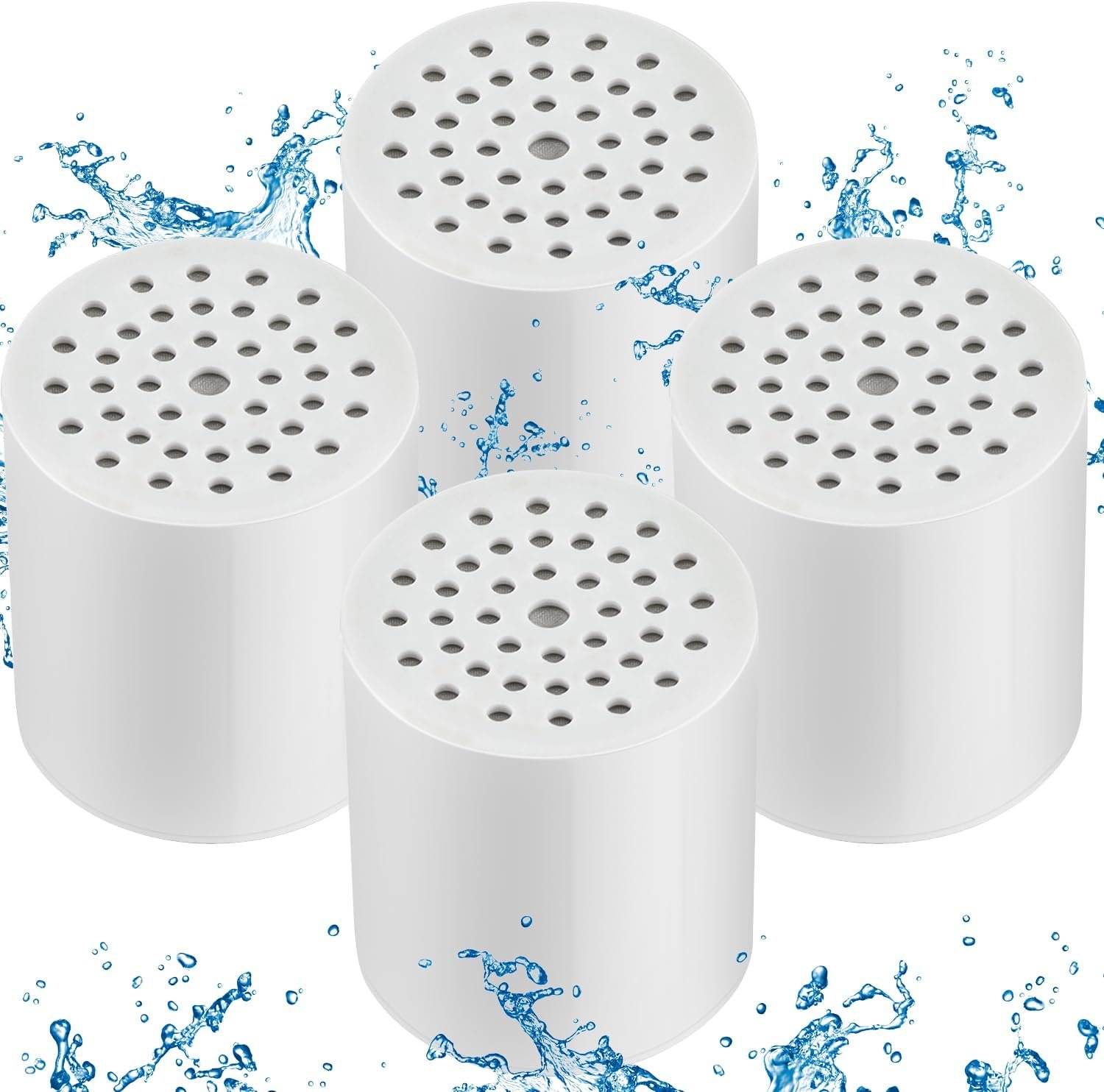 4 Pack 15 Stage Shower Filter Replacement Cartridge Filter with Vitamin C Shower Head Replacement for Hard Water by Cenipar