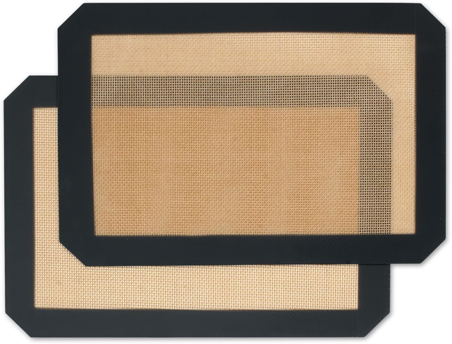 Silicone Baking Mat,Silicone Mat,2 Pack Reusable Non-Stick Baking Mat,Food Safe Silicone Mats for Baking, Oven Baking Sheet for Making Cookies, Macaroons, Bread,(11.8″L x 8.3″W)