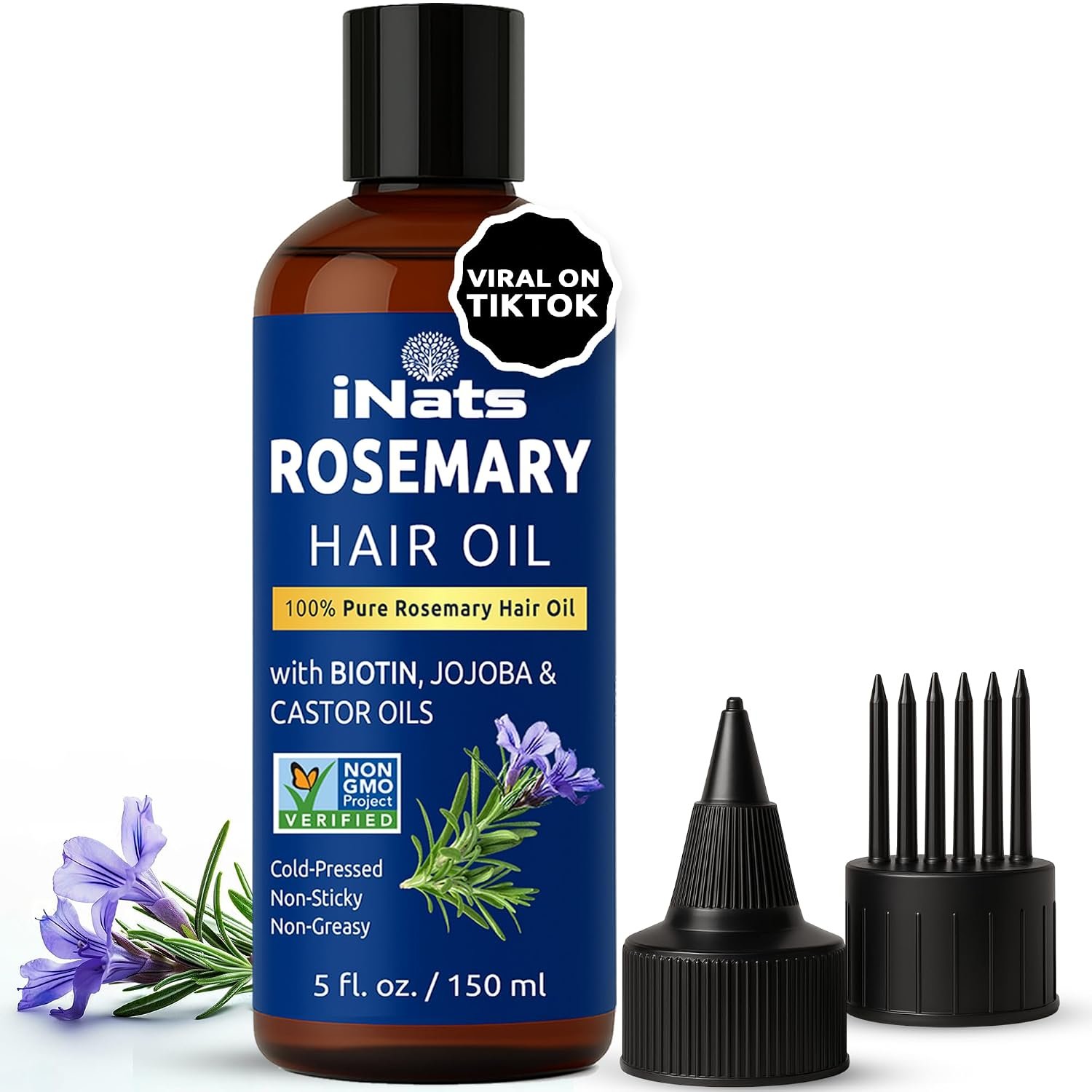 Rosemary Oil for Hair Growth, Nourishing Hair Oil, 5 fl oz