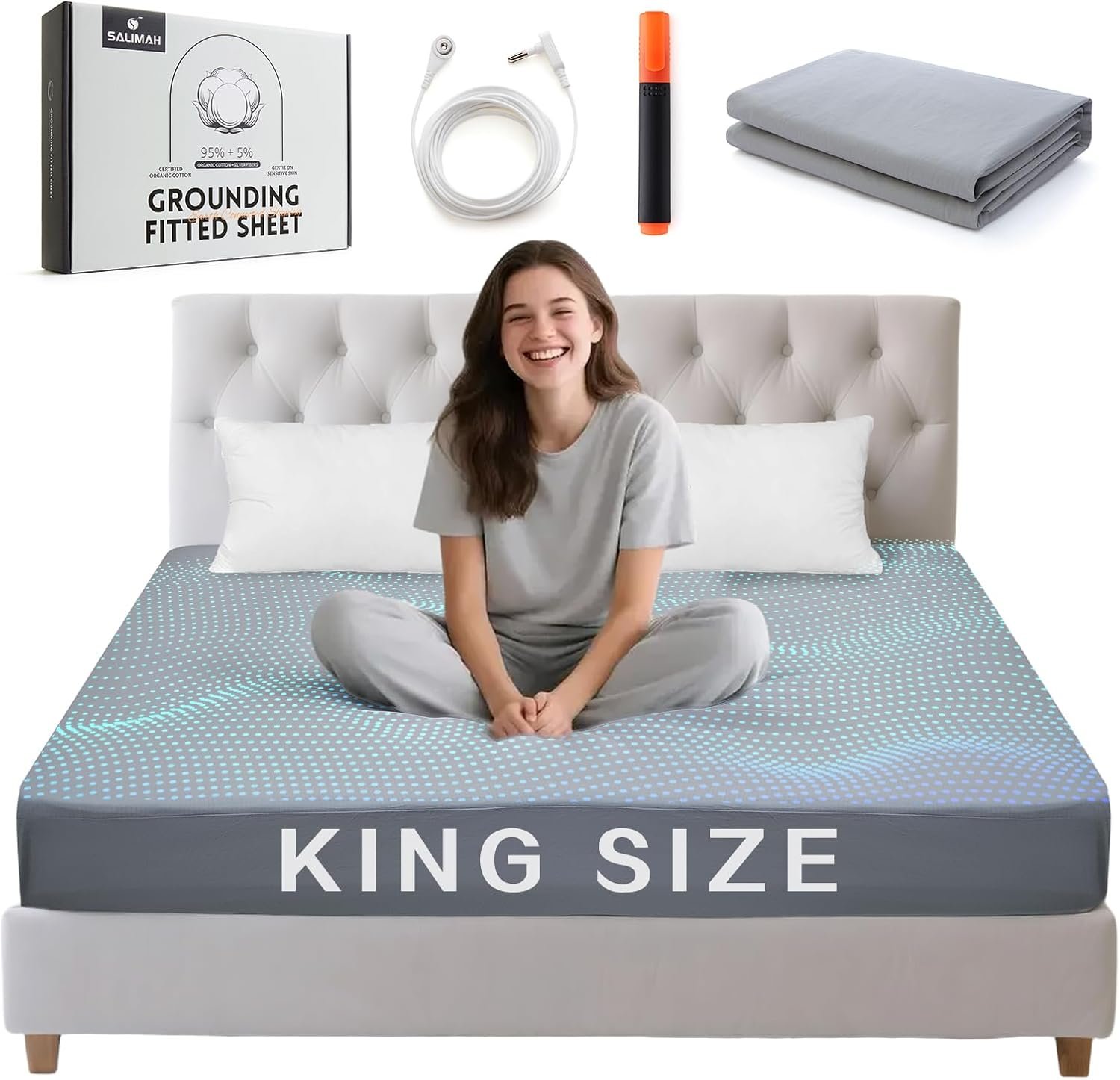 Grounding Sheets King Size, 77″x 80″x 15″