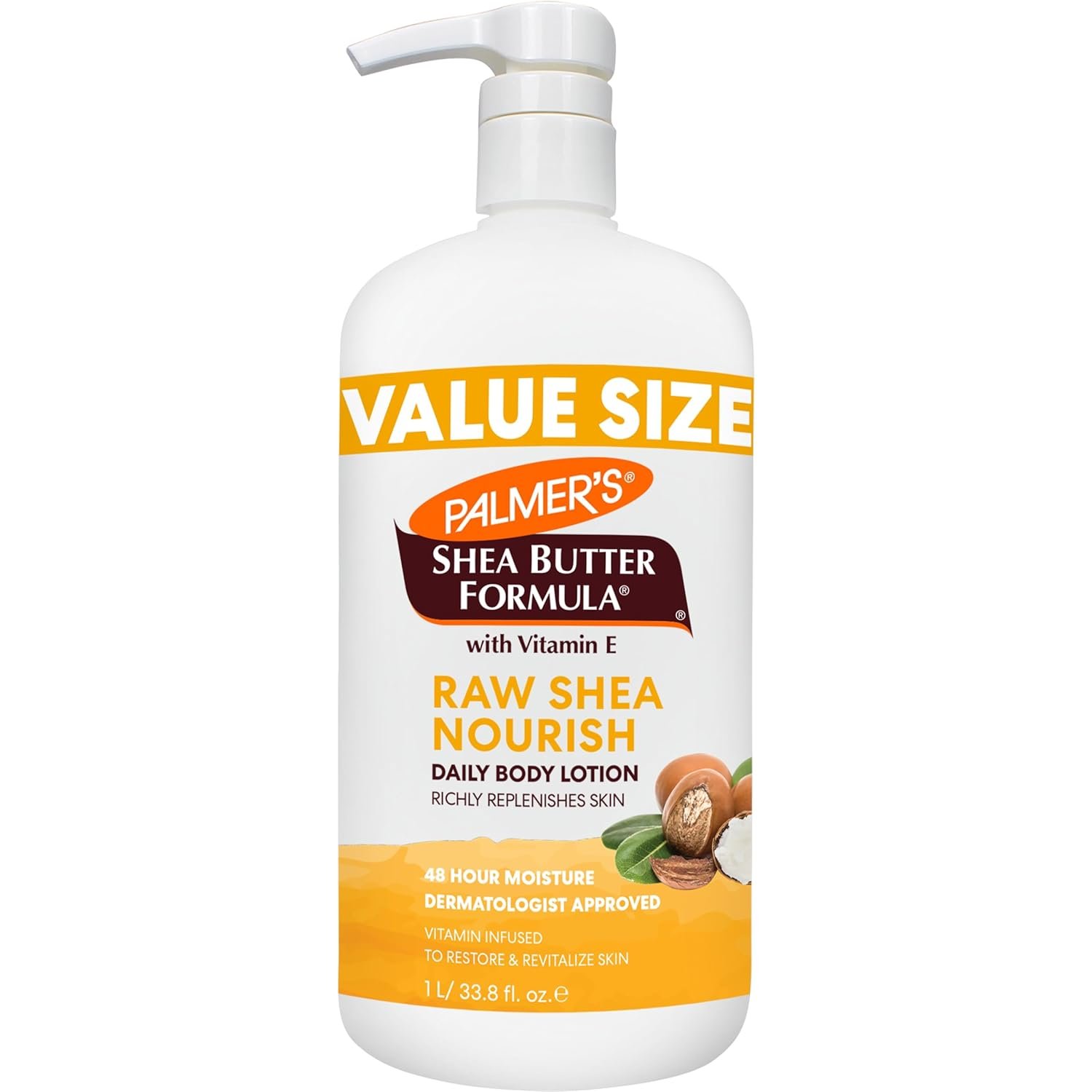 Palmer’s Raw Shea Body Lotion for Dry Skin (33.8 Oz)
