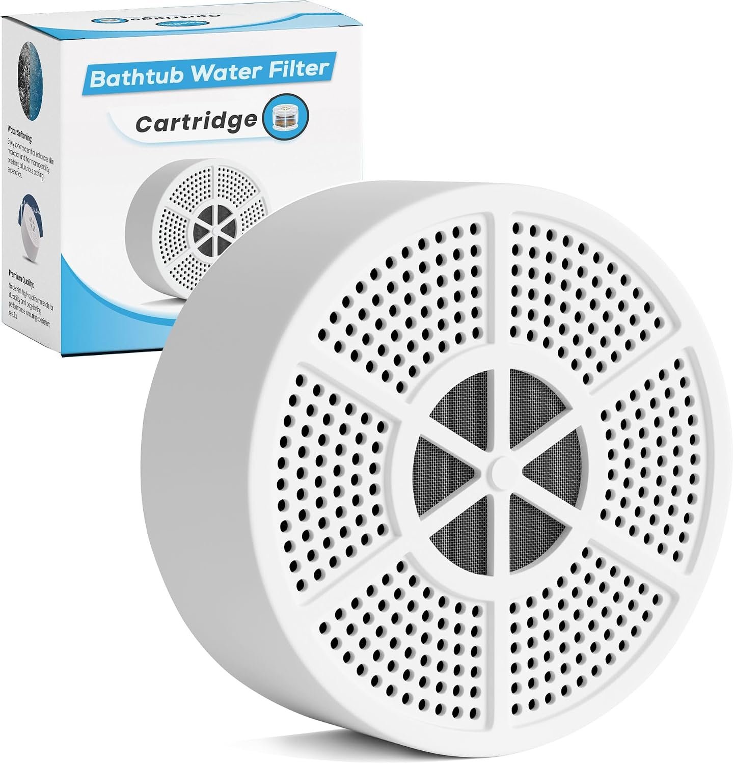 Vxcellent Bath Water Filter Cartridge.Bathtub Filter Replacement, Filter For Bathtub Bath Faucet Replacement Cartridge