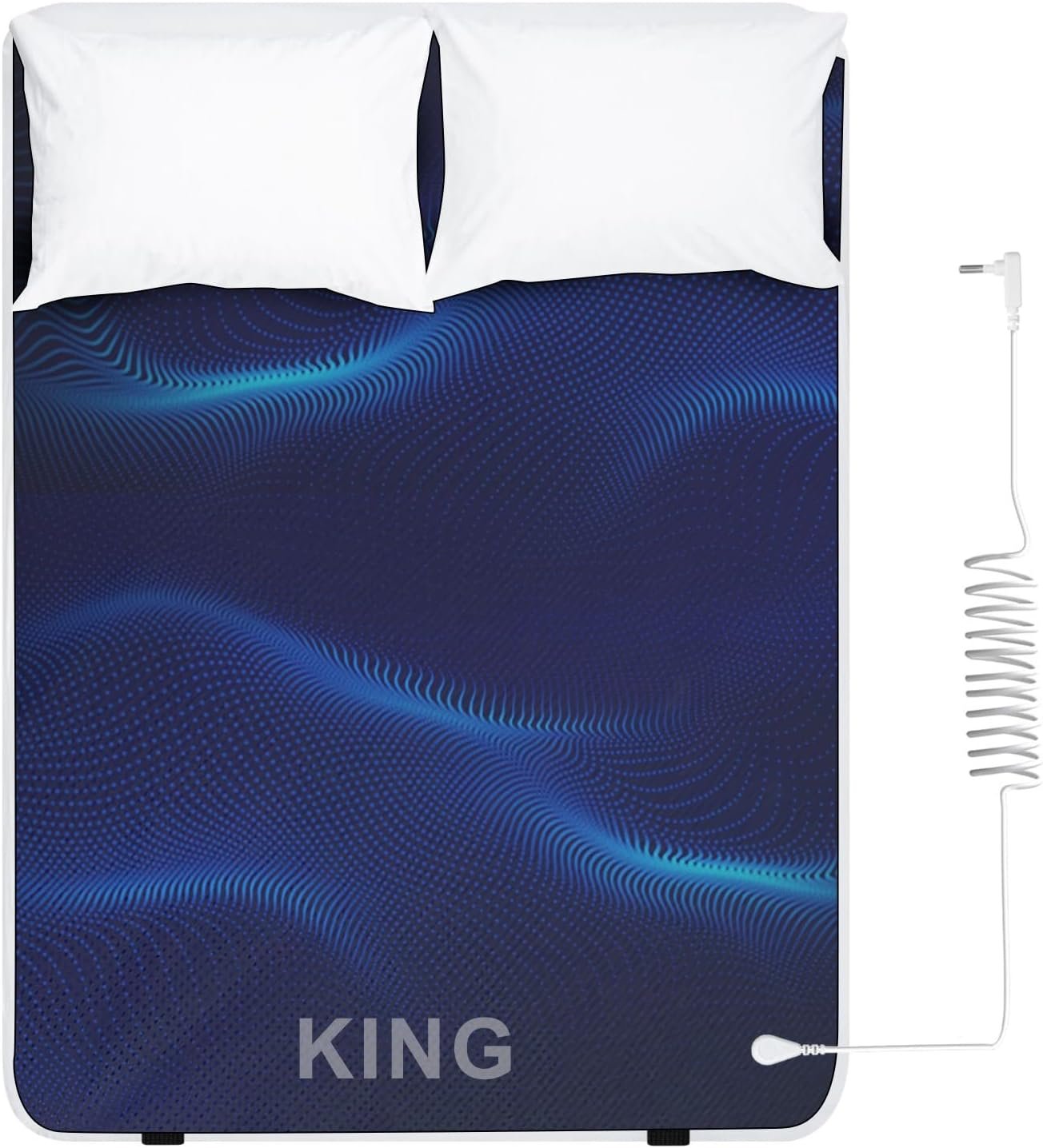 ConBlom Grounding Mat for Bed, King Size Earthing Mattress Cover Sheets Pad Grounding Kit, Grounding Cord Included (King, 76 * 80″)