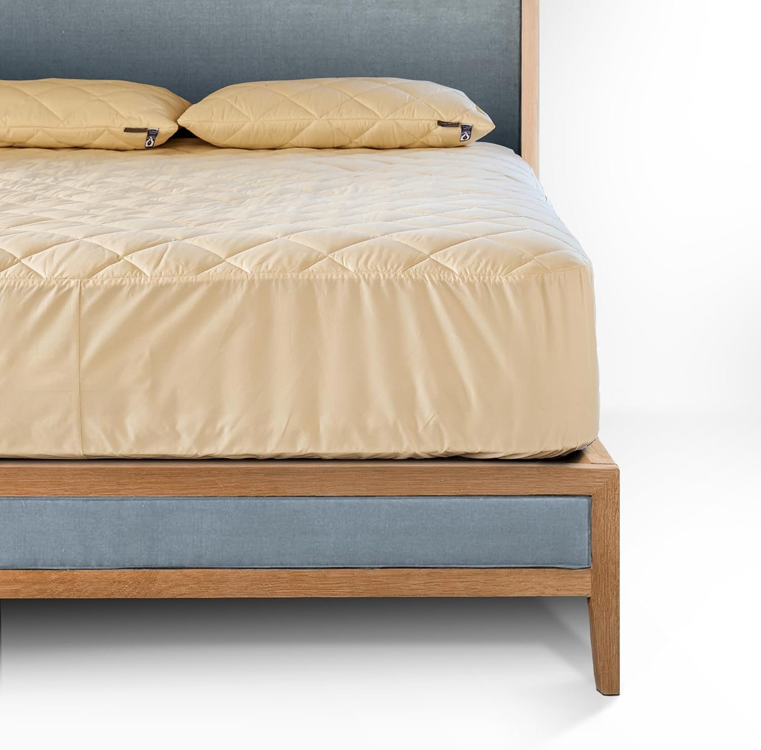 Woolroom Deluxe Washable Wool Mattress Protector Queen Size 100% Natural