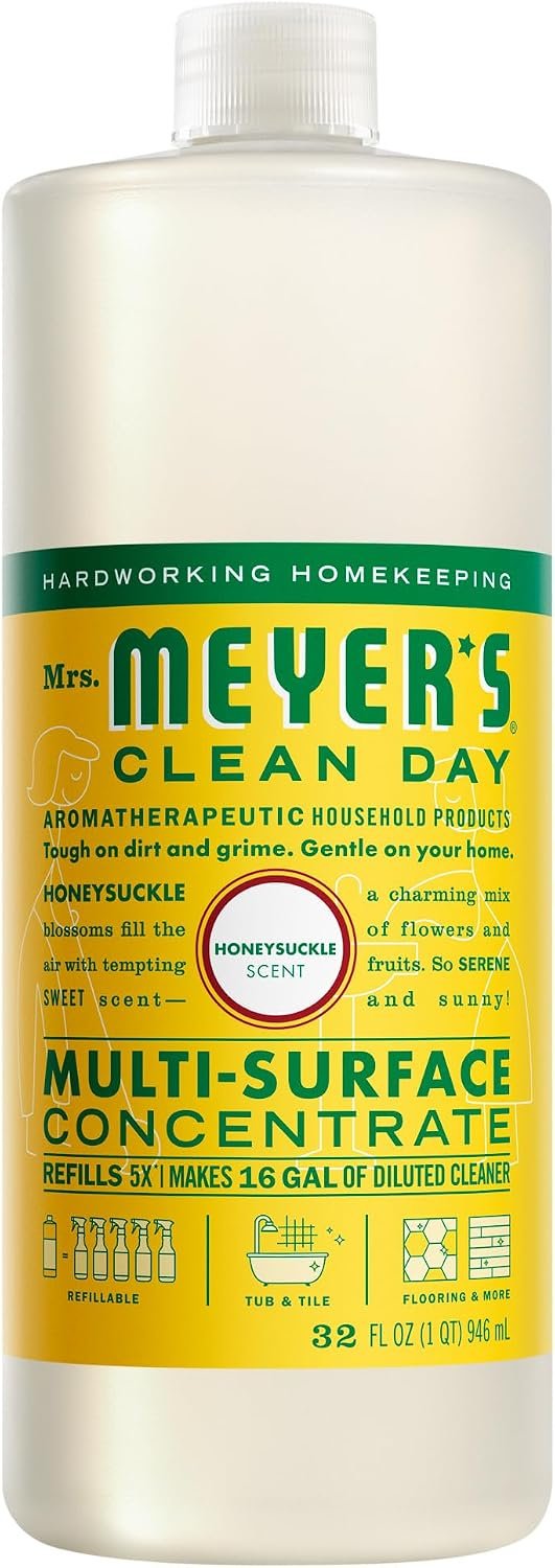 MRS. MEYER’S CLEAN DAY Multi-Surface Concentrate, Honeysuckle, 32 fl oz