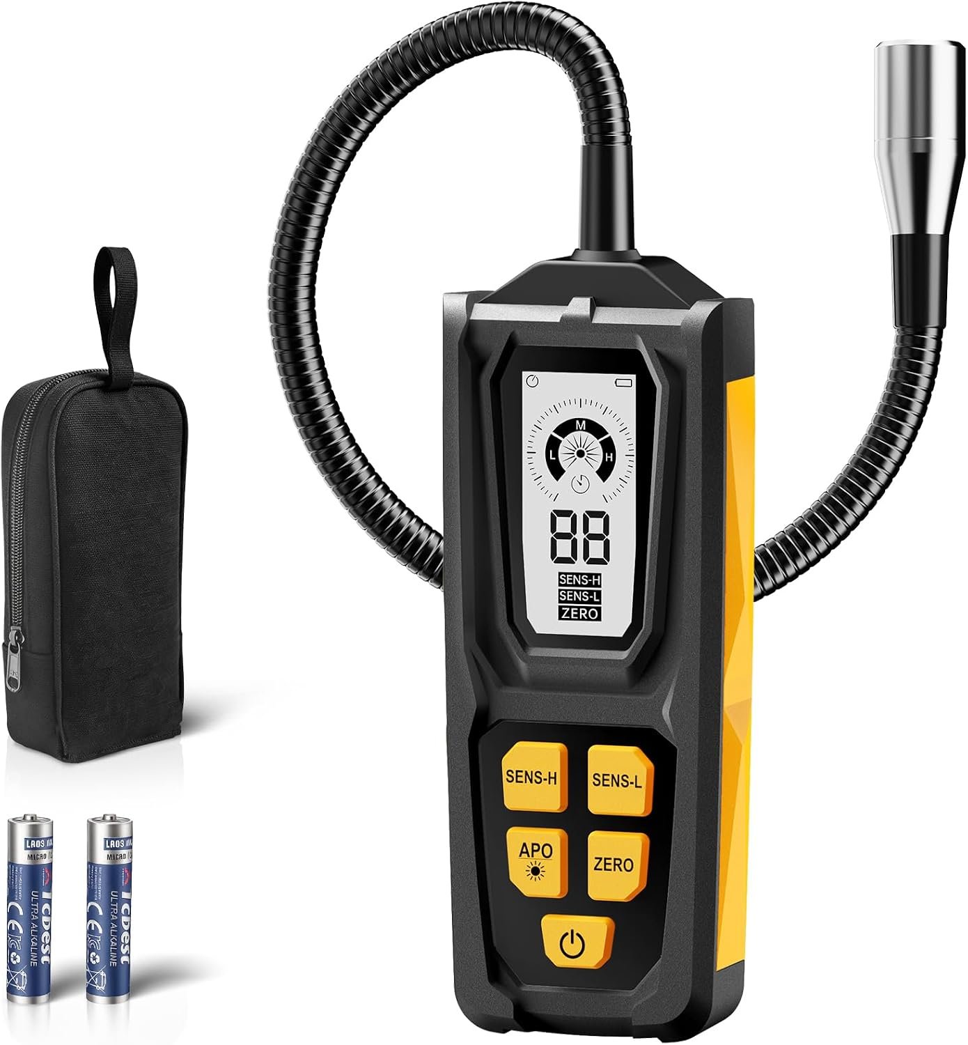 Natural Gas Leak Detector, Propane Leak Detector with 11-Inch Gooseneck