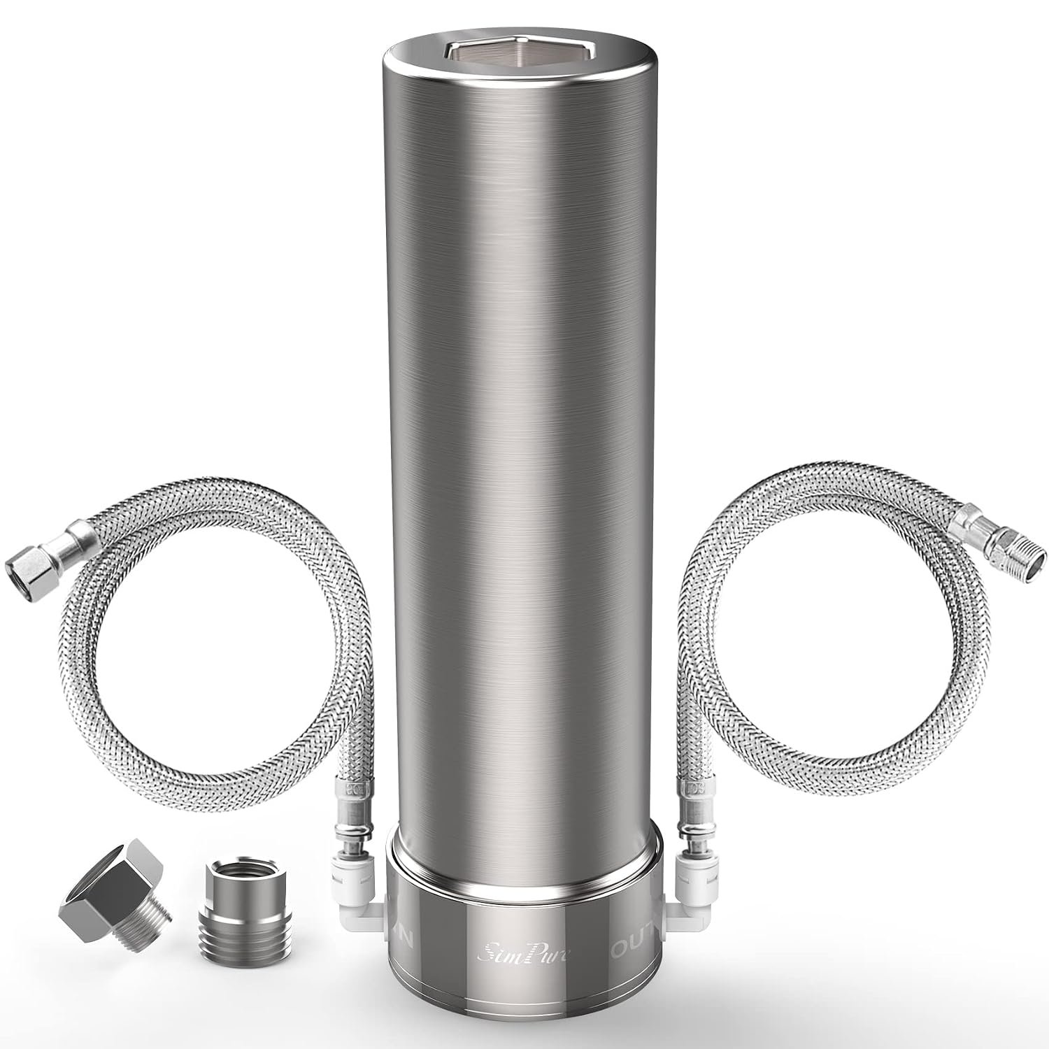 SimPure V7 Under Sink Water Filter System, Stainless Steel