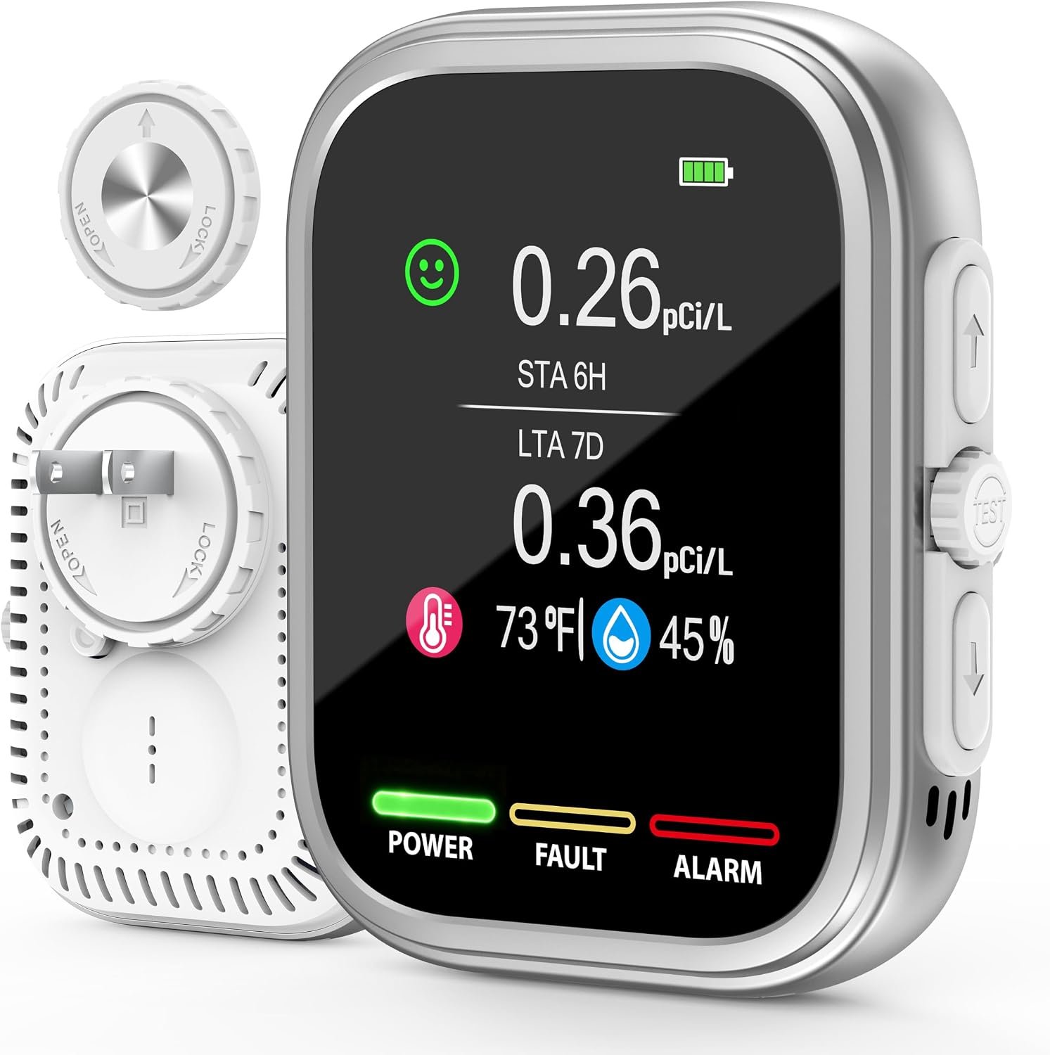 Radon Detector for Home and Basement, ±10% Accuracy, 6H First Reading