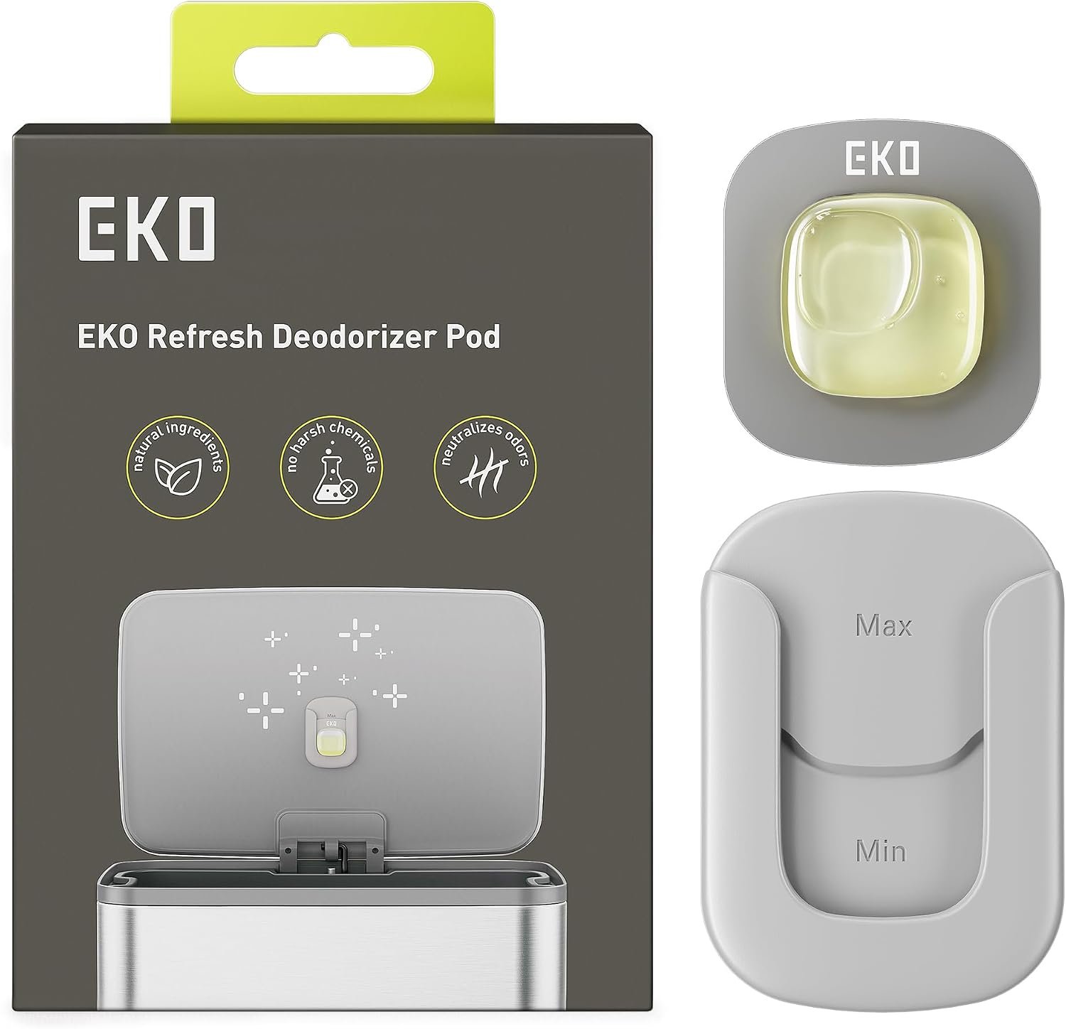 EKO Deodorizer Pod Kit, 1 Pod + 1 Refillable Holder