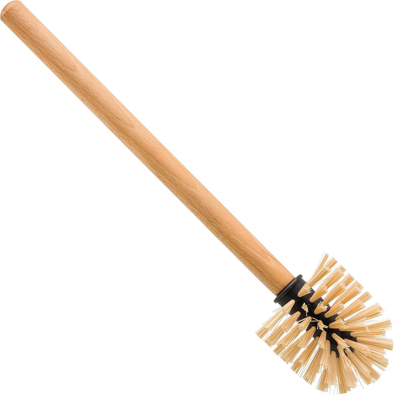 REDECKER Oiled Beechwood Toilet Brush with Replaceable Head, Made in Germany – Toilet Brush Natural Fibers Replaceable Head – Wood Handle Toilet Cleaning Brush – Wooden Toilet Brush
