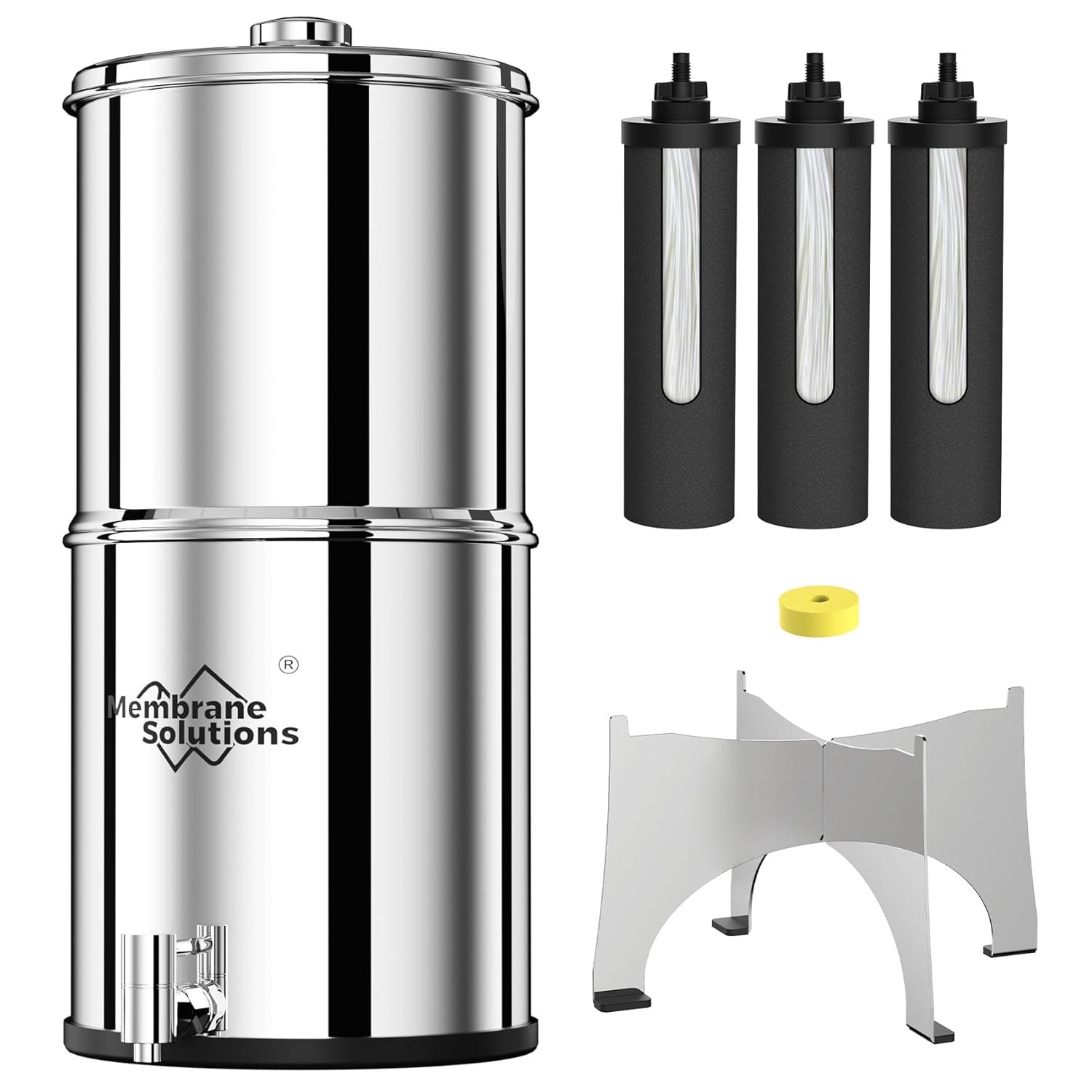 Membrane Solutions Stainless Steel 2.25 Gallon Water Filter