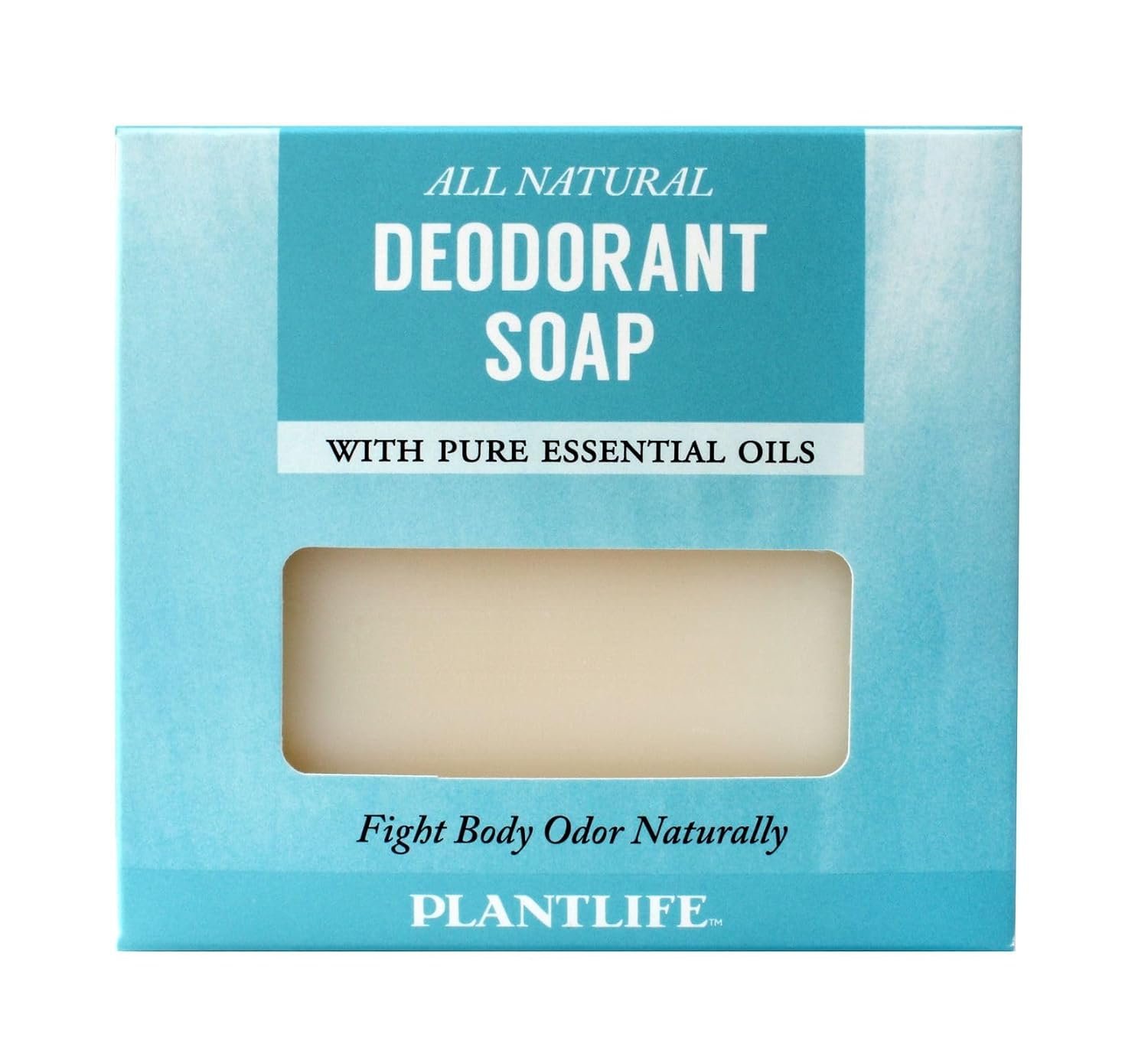 Plantlife Deodorant Natural Bar Soap, Handcrafted, Vegan, 4.5 oz