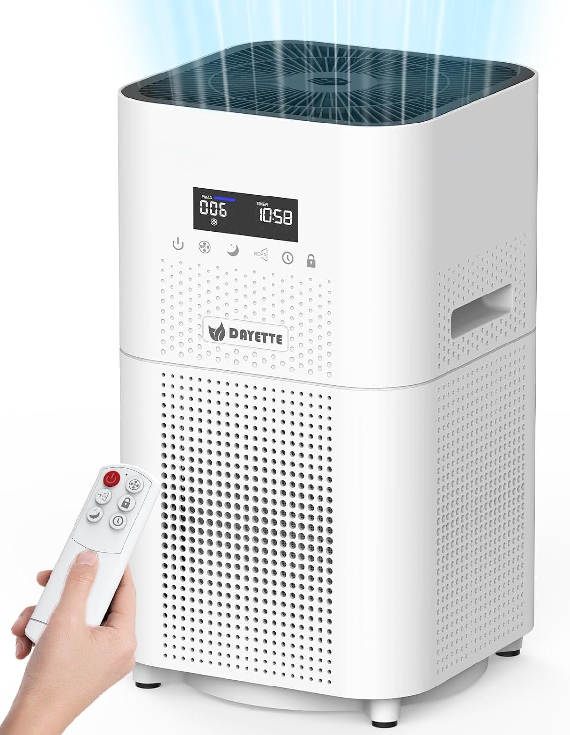 DAYETTE Air Purifiers for Home Large Room up to 3000 Sq Ft, H14 HEPA Filter