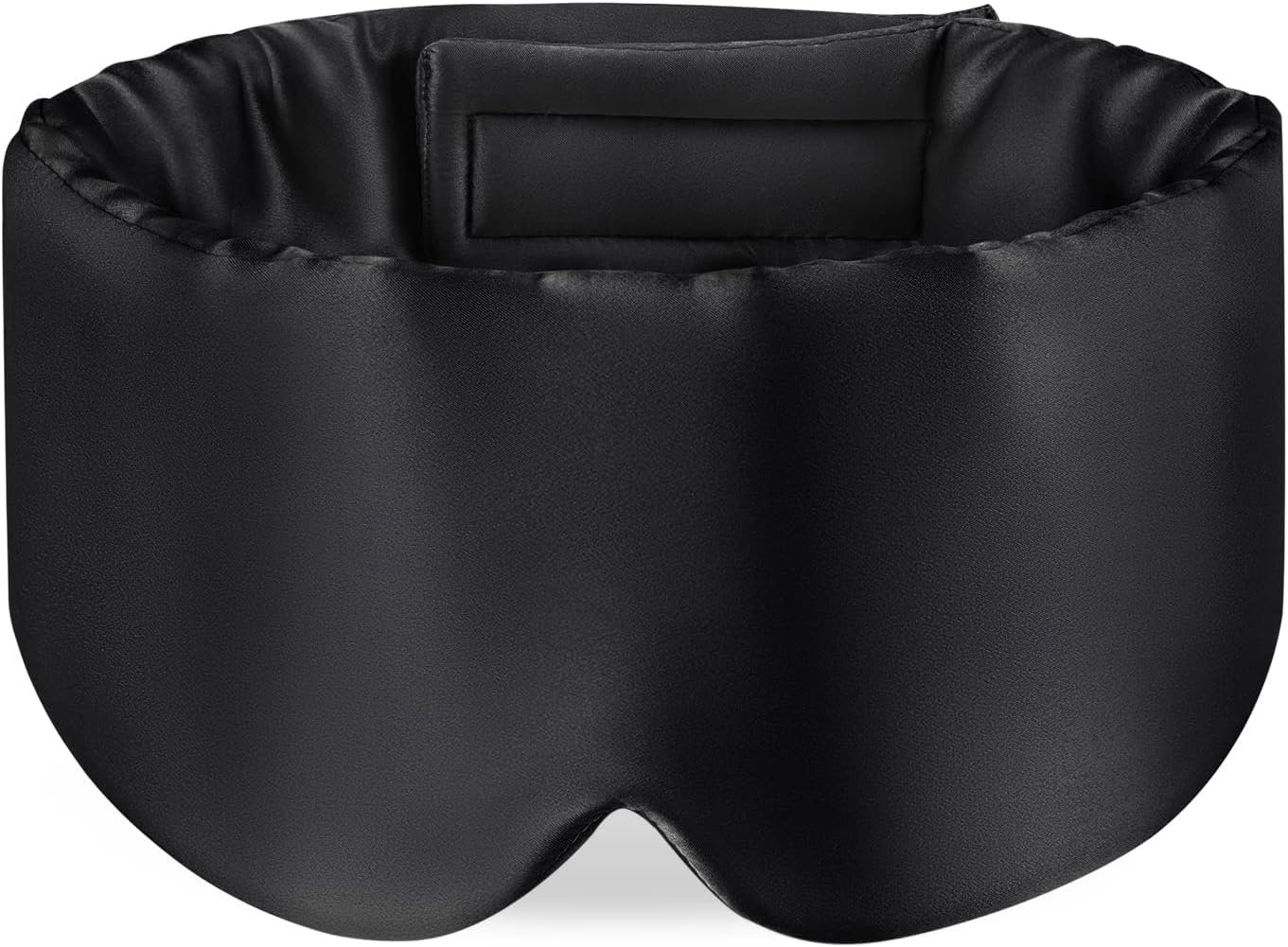 Zenssia 100% Mulberry Silk Sleep Mask Eye Mask for Men and Women, Black