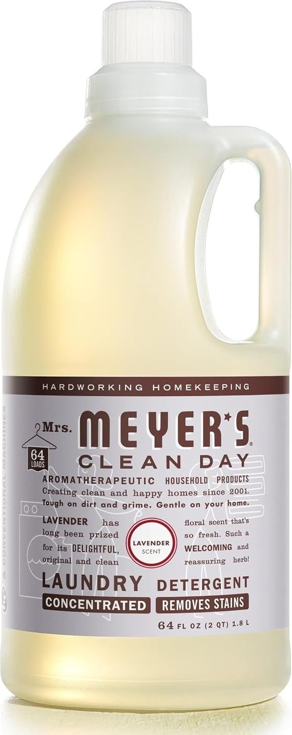 MRS. MEYER’S CLEAN DAY Laundry Detergent, Lavender, 64 fl oz