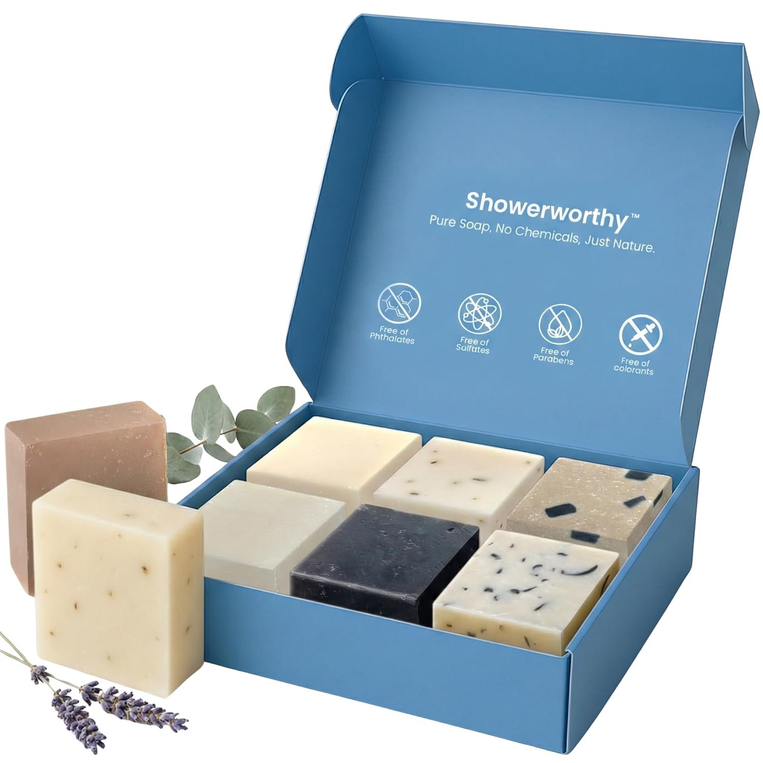 Organic Bar Soap 8-Pack: Natural Cold Process