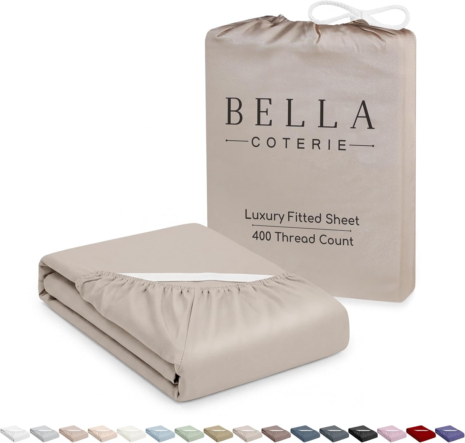 Bella Coterie | Luxury Bamboo Viscose King Size Fitted Sheet Only