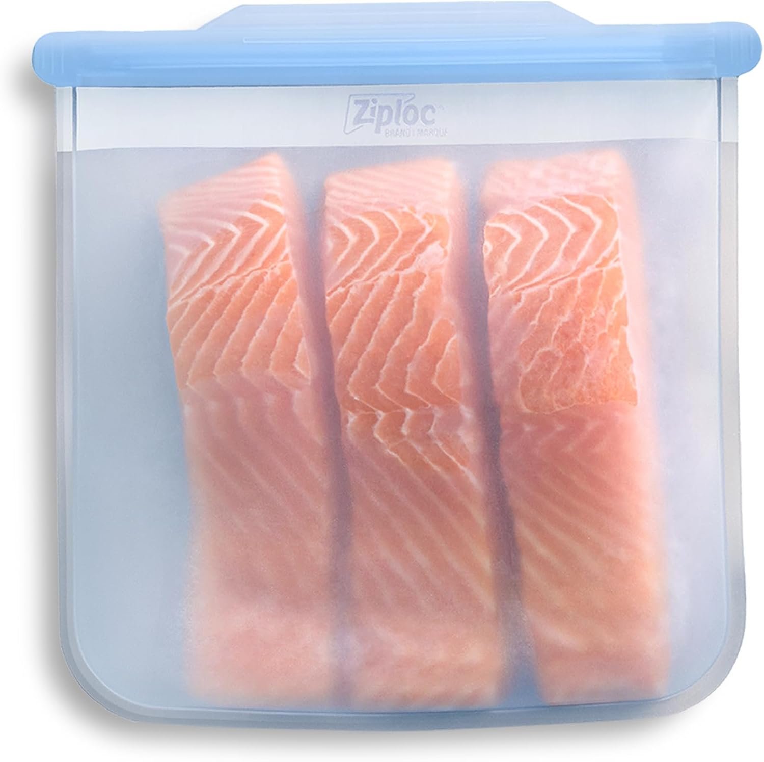Ziploc Endurables Large Pouch, 8 Cups, Reusable Silicone Bags and Food Storage Meal Prep Containers for Freezer, Oven, and Dishwasher Safe