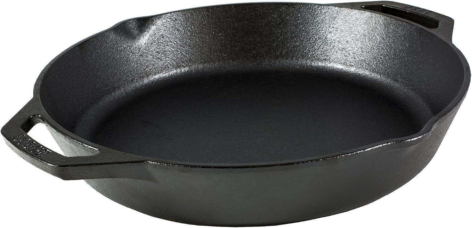 Lodge Pre-Seasoned Cast Iron Dual Handle Pan, PFAS-Free, 10.25 Inches