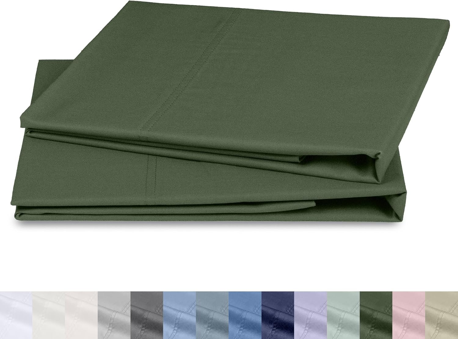 California Design Den 100% Organic Cotton 2-Pack Pillowcases Standard Size