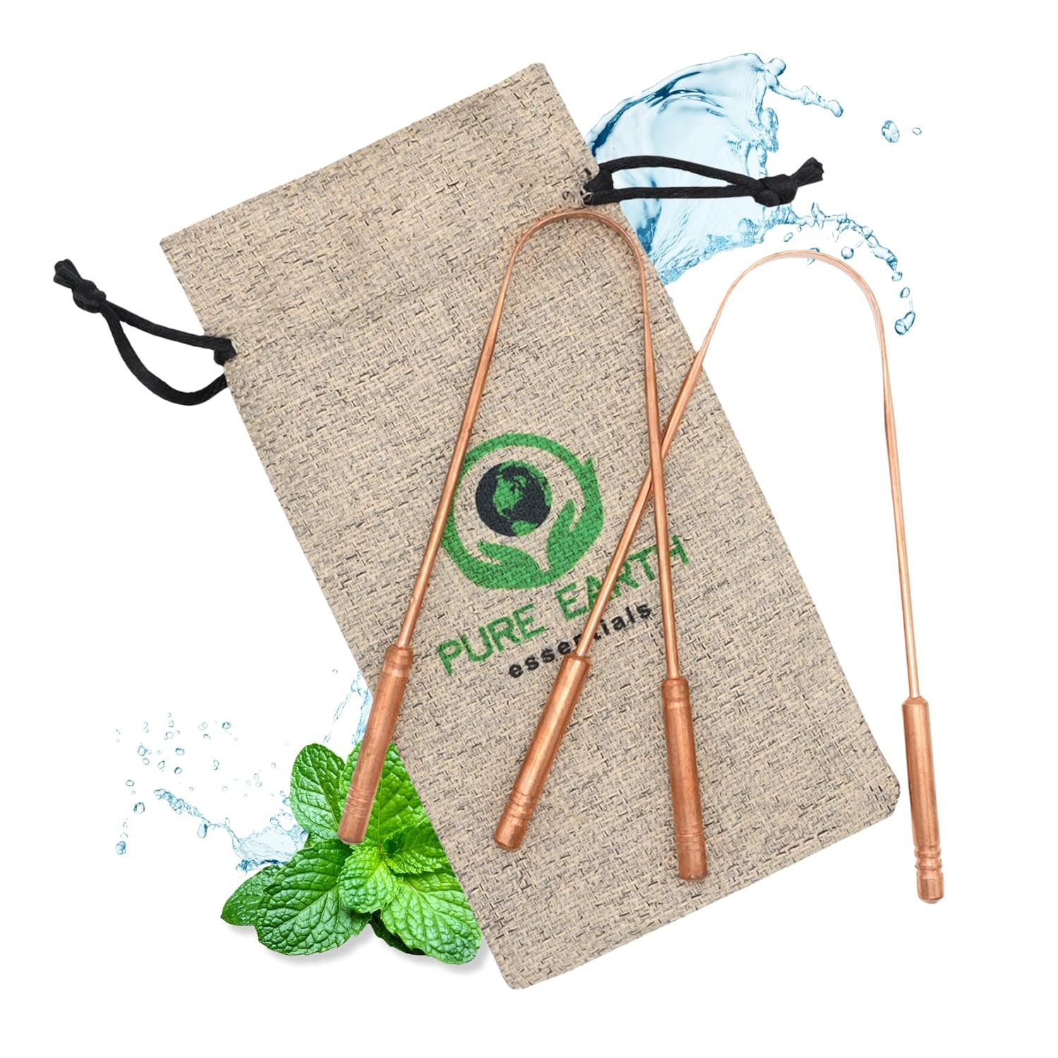 Pure Copper Tongue Scraper for Adults and Kids (1 Piece/Pack)