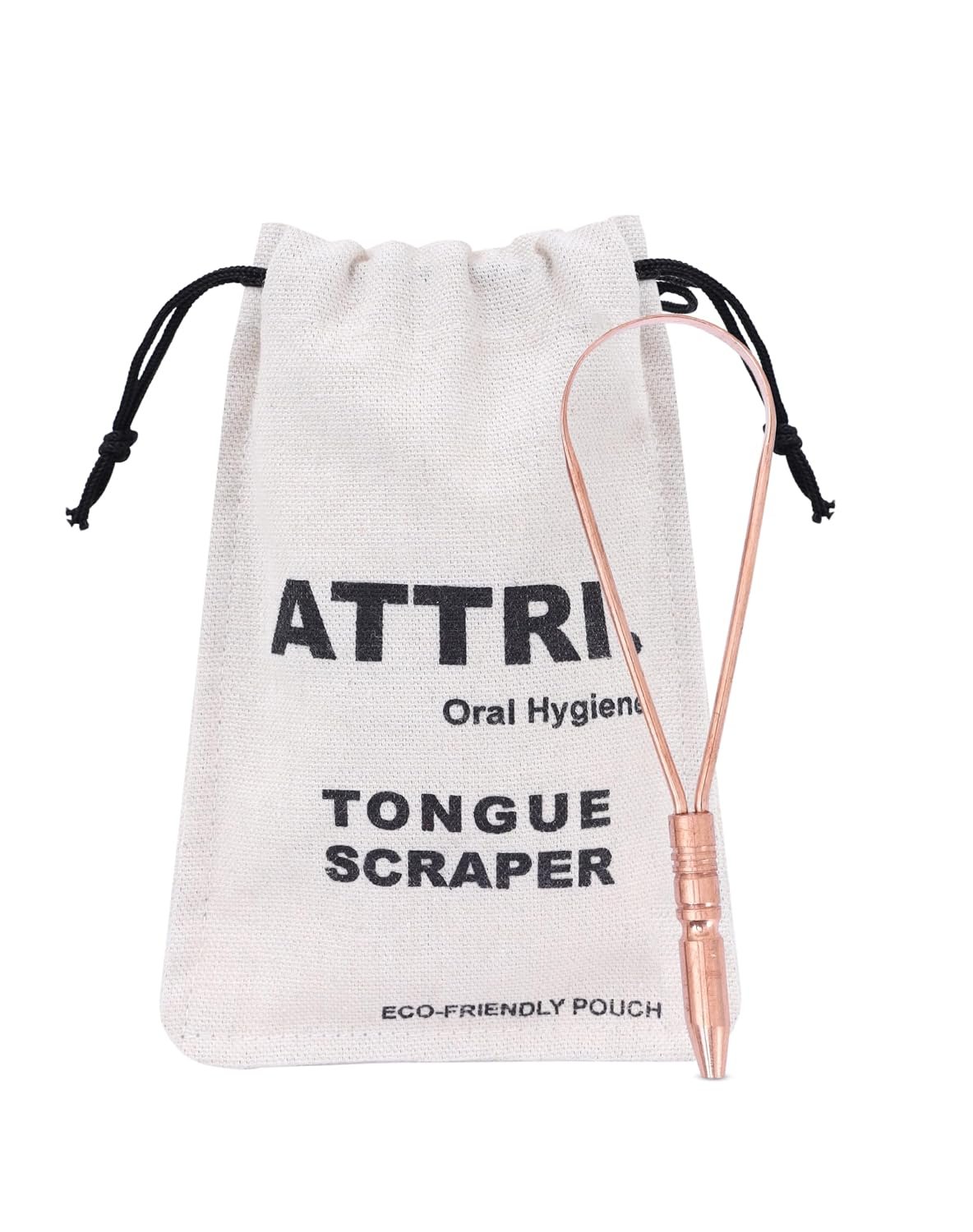 100% Pure Copper Single Handle Tongue Scraper Eco-Friendly Pouch for Adults and Kids – Durable Tongue cleaner Copper – Tough Scraper Oral Care & Hygiene-Unique design