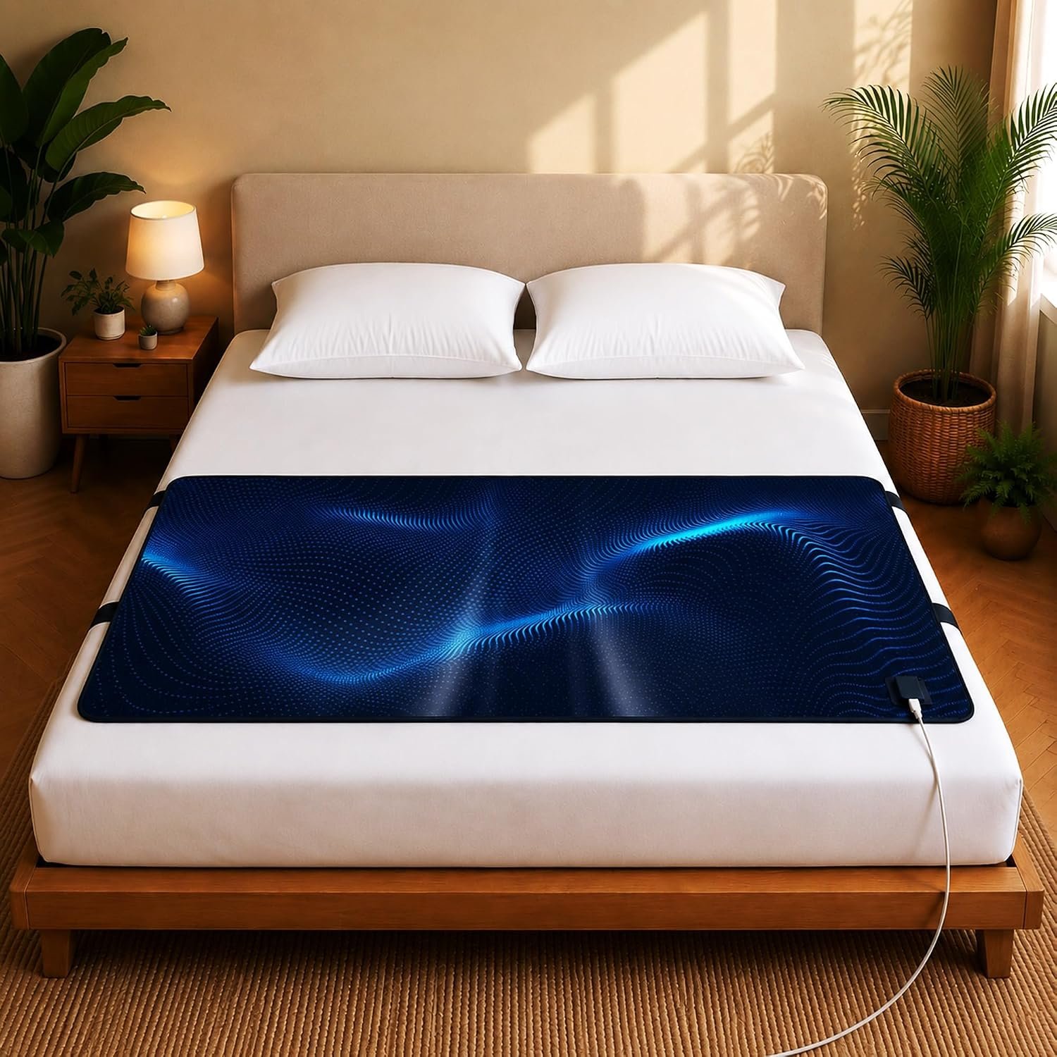 Grounding Mat for Bed – King Size Mattress Pad – Non-Slip Earthing Sheet