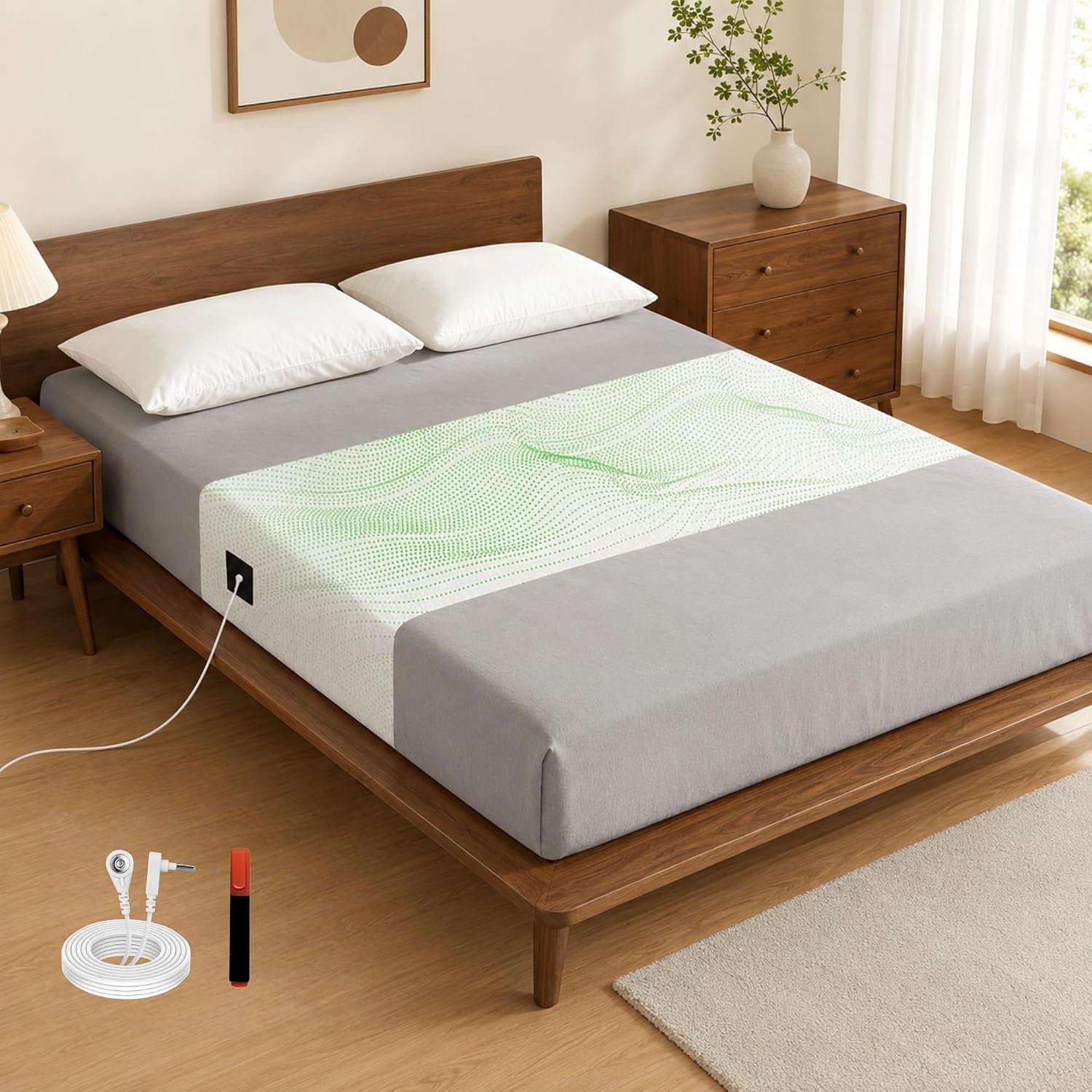 Grounding Sheets Mat for All Mattress Sizes, Grounding Mat for Bed