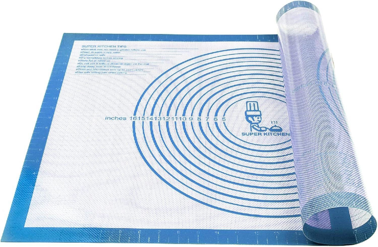 Nonstick Silicone Pastry Mat Extra Large with Measurements Dough Baking Mat