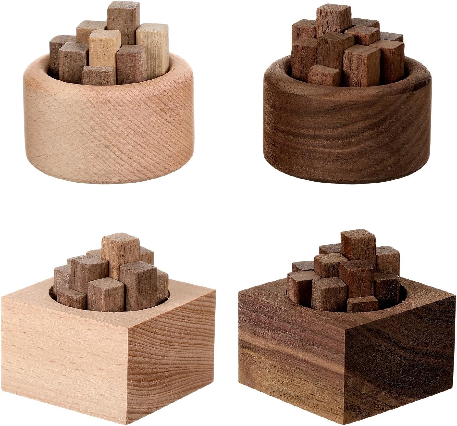 Teenyyou 4 Pcs Passive Diffuser Essential Oils, Wooden Strips