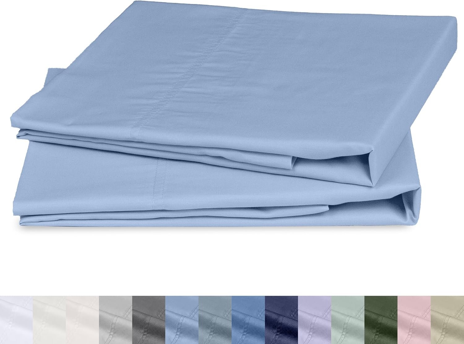 California Design Den 100% Organic Cotton 2-Pack Standard Pillow Case