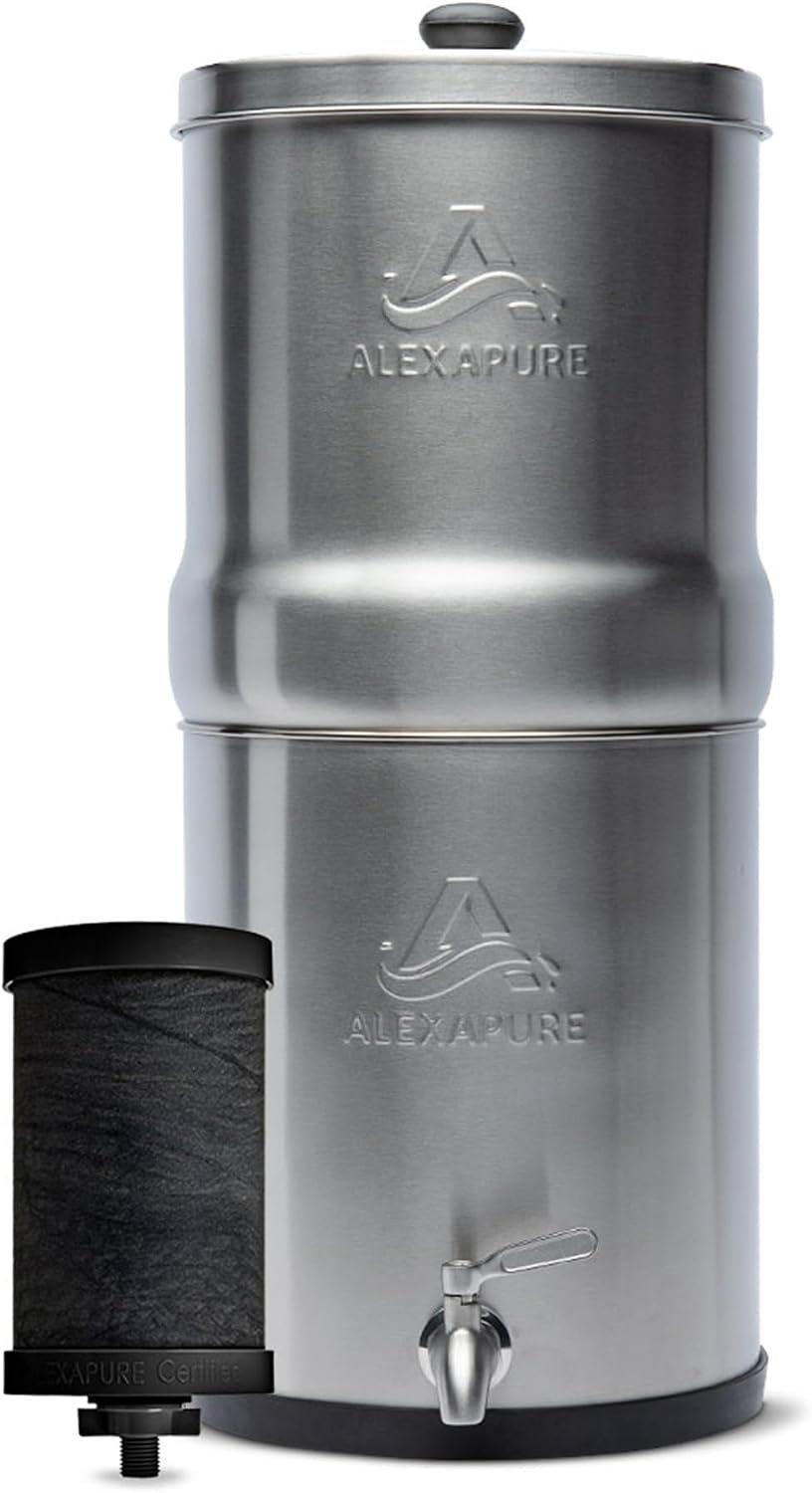 Alexapure Pro Stainless Steel Water Filtration System – 200 Gallon Capacity
