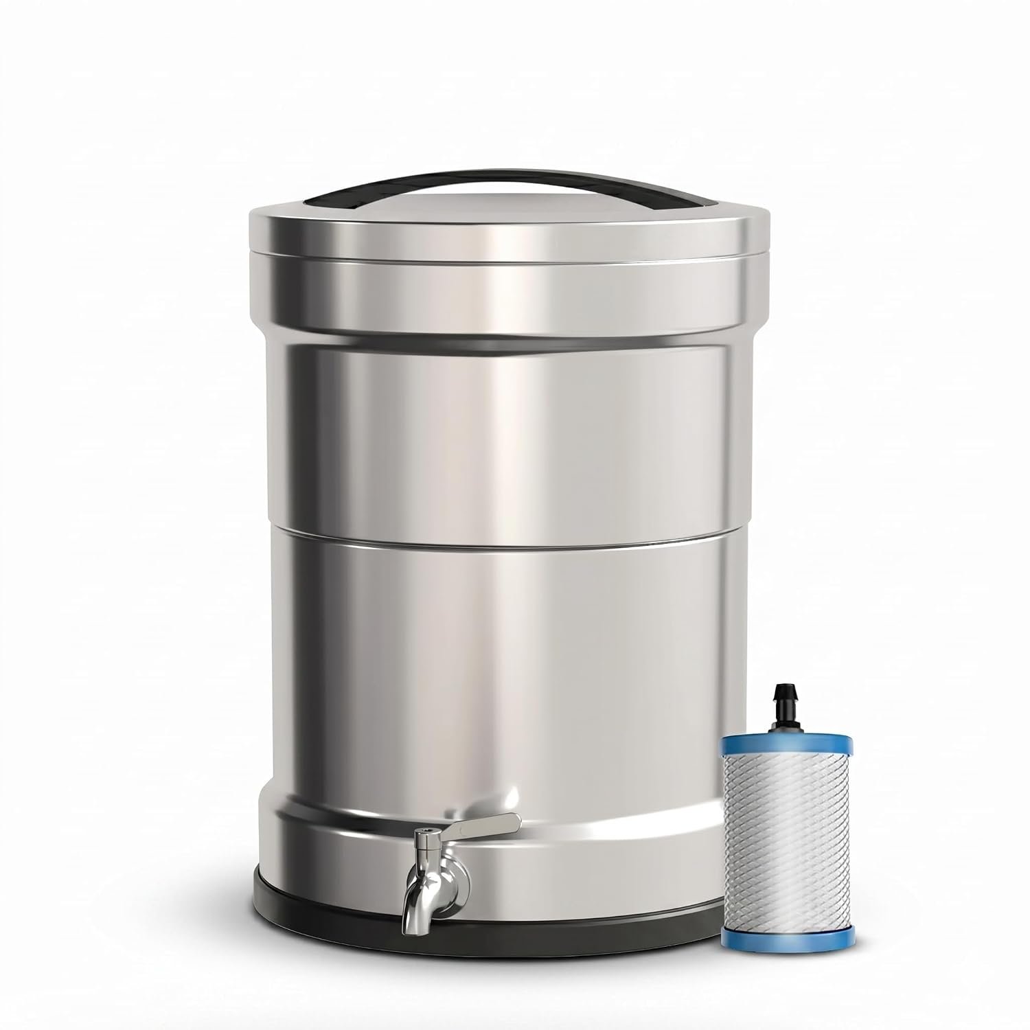 Patriot Pure Ultimate Countertop Water Filter System | NSF Certified 42, 53 & 401 | Removes 99.9% Lead, Arsenic & 200+ Contaminants | Gravity-Fed, No Plumbing | 2.25 Gal