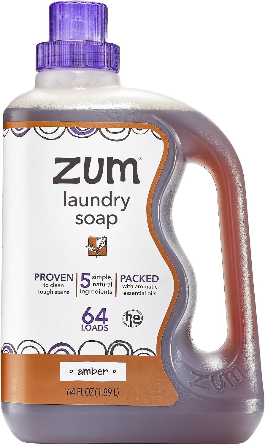 Zum Laundry Soap – Amber, 64 fl oz